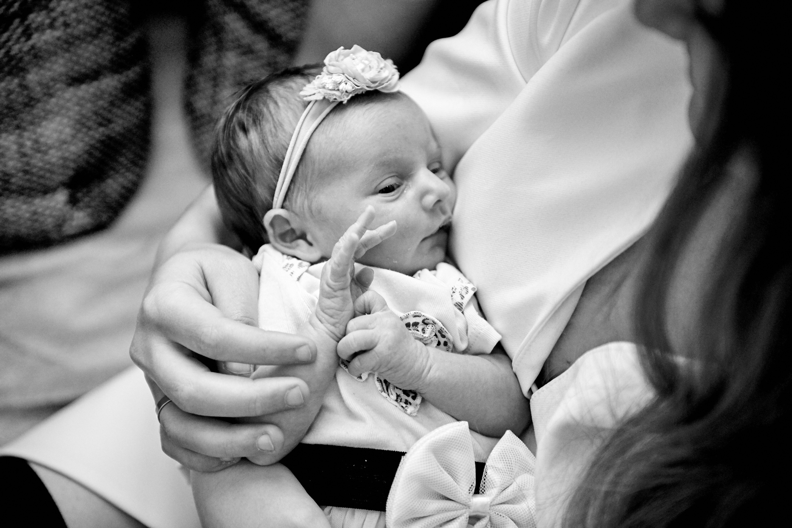 Олена та Влад Емма Єва та Еліна 9 днів життя. Фотограф новонароджених діток та їх сімей в Тернополі