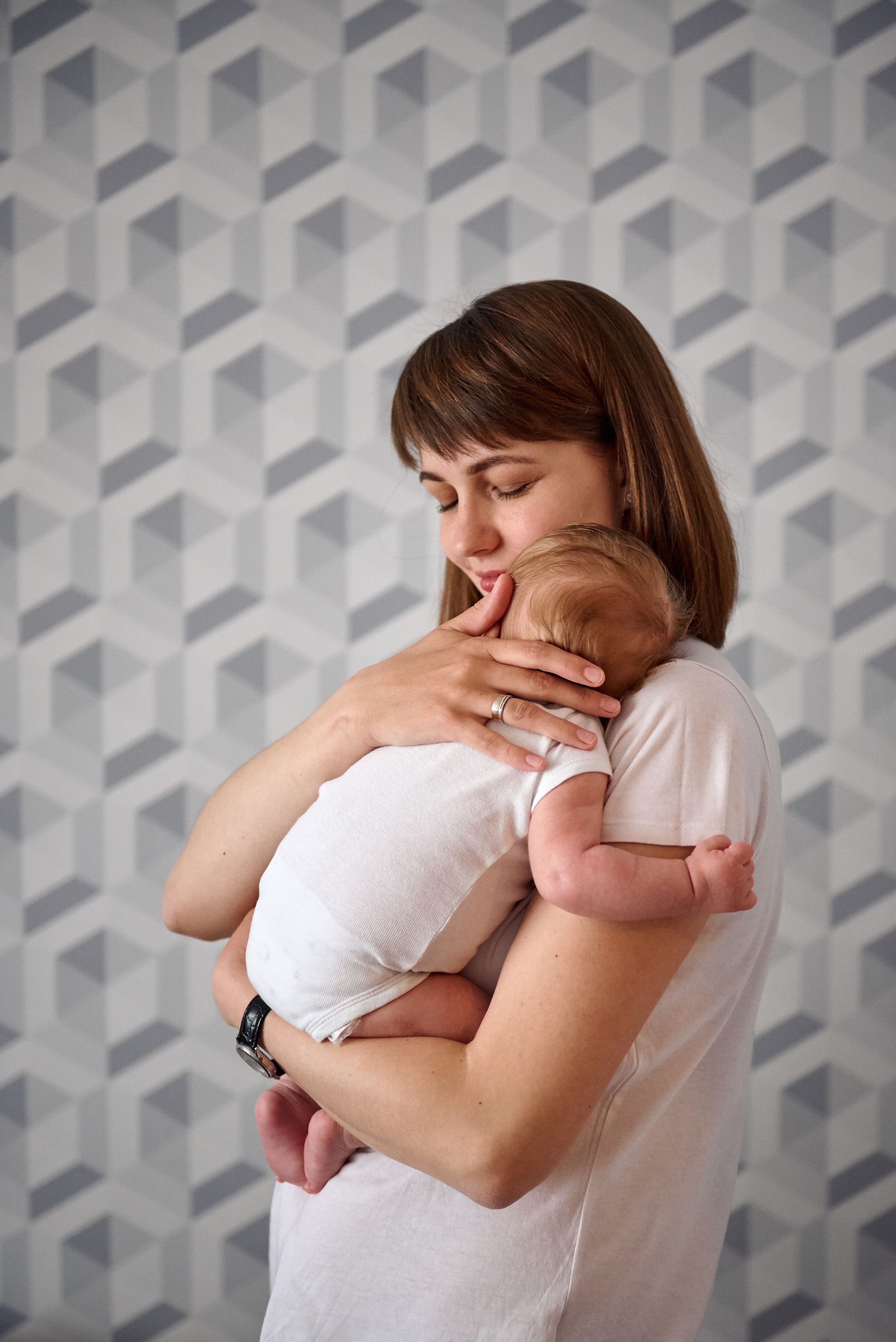 Таня Віталій Давид і Ніка. Фотограф новонароджених діток та їх сімей в Тернополі