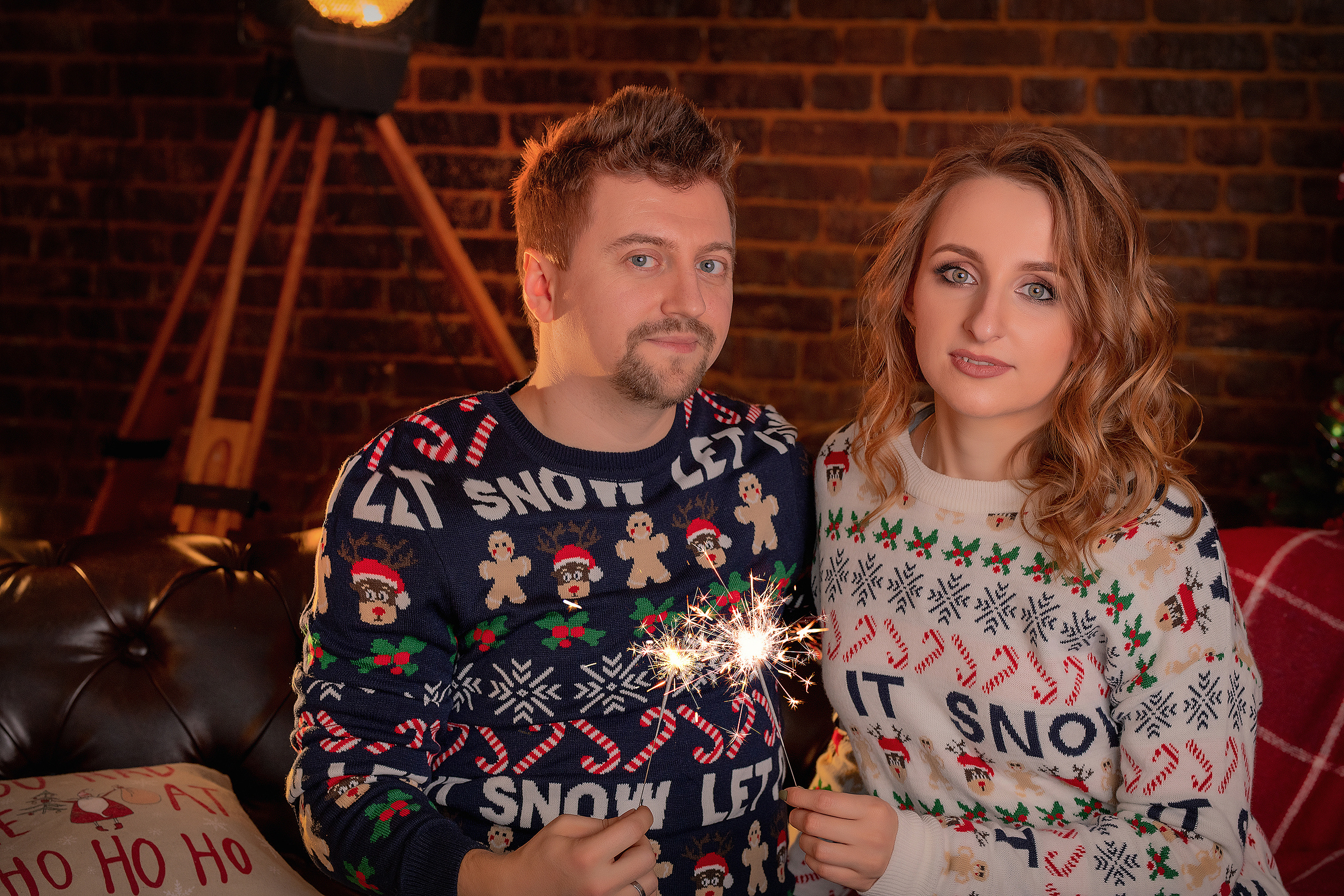 Влюбленные с бенгальскими огнями