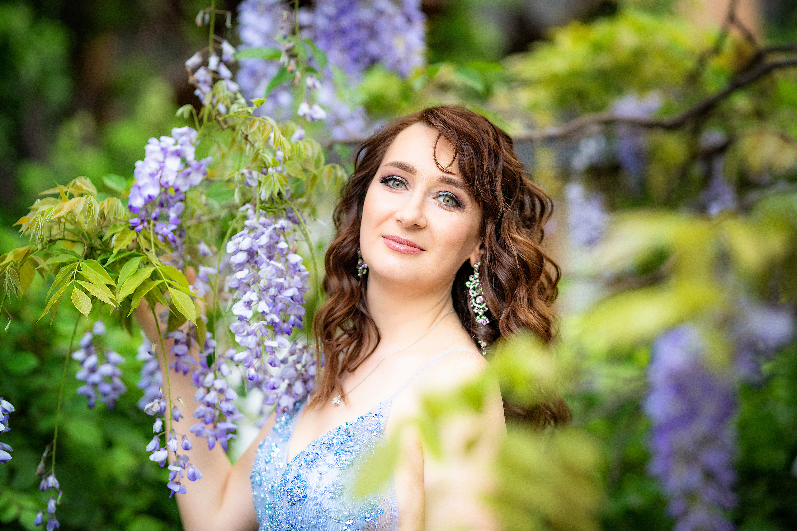 Фотосессия в глицинии. Фотограф в Запоріжжі та Європі