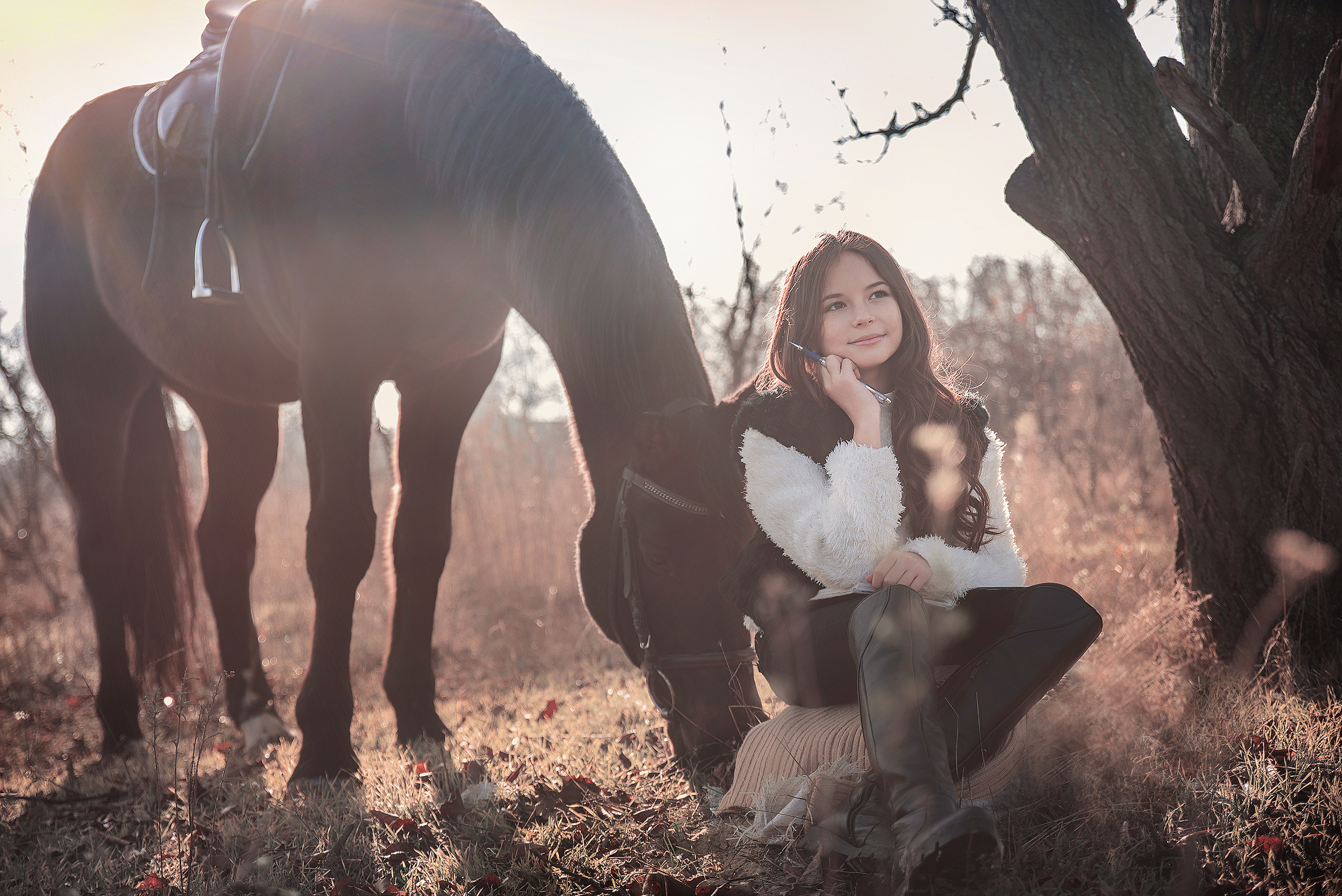 дружба девочки и лошади