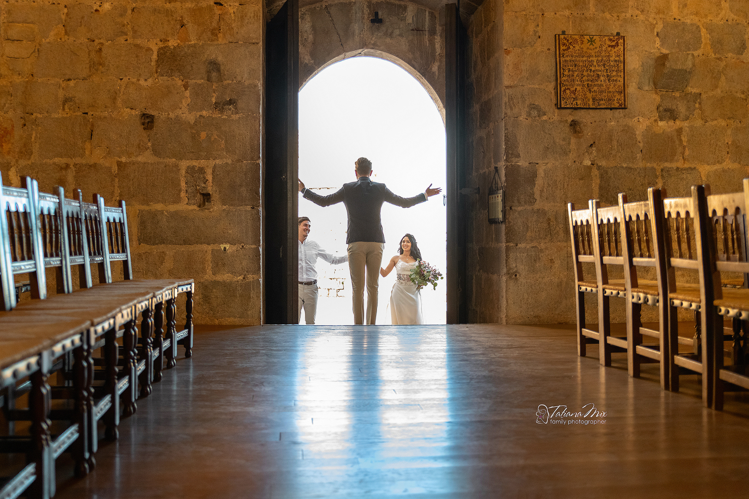Церемония венчания в старинном замке