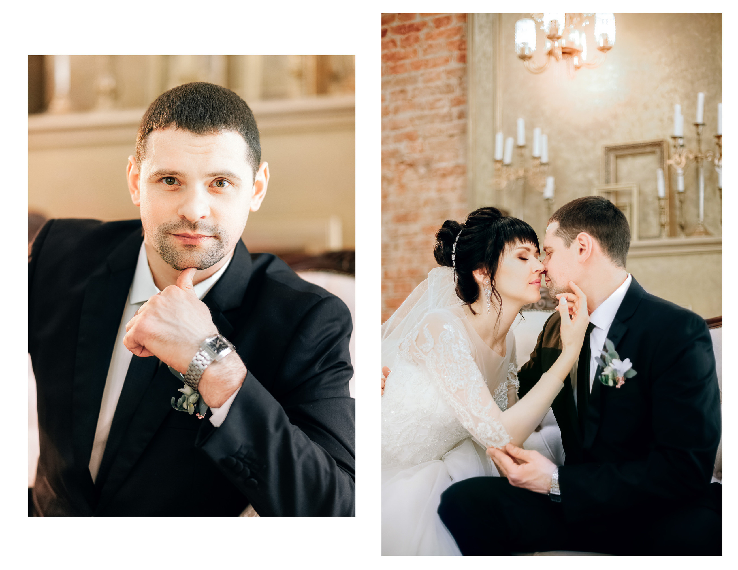 Фотосессия красивой пары в студии. Diana Di — private photo editor for photographers