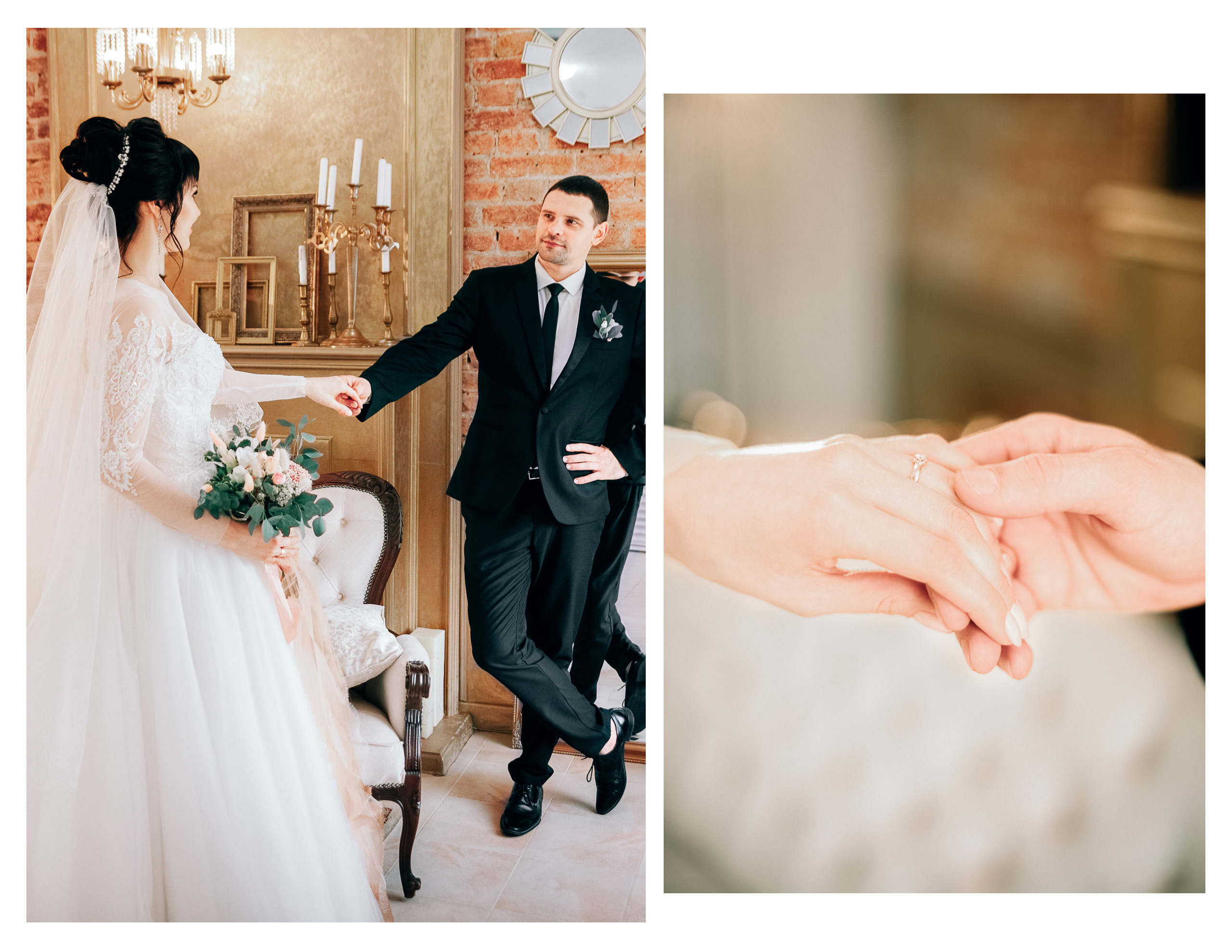 Фотосессия красивой пары в студии. Diana Di — private photo editor for photographers