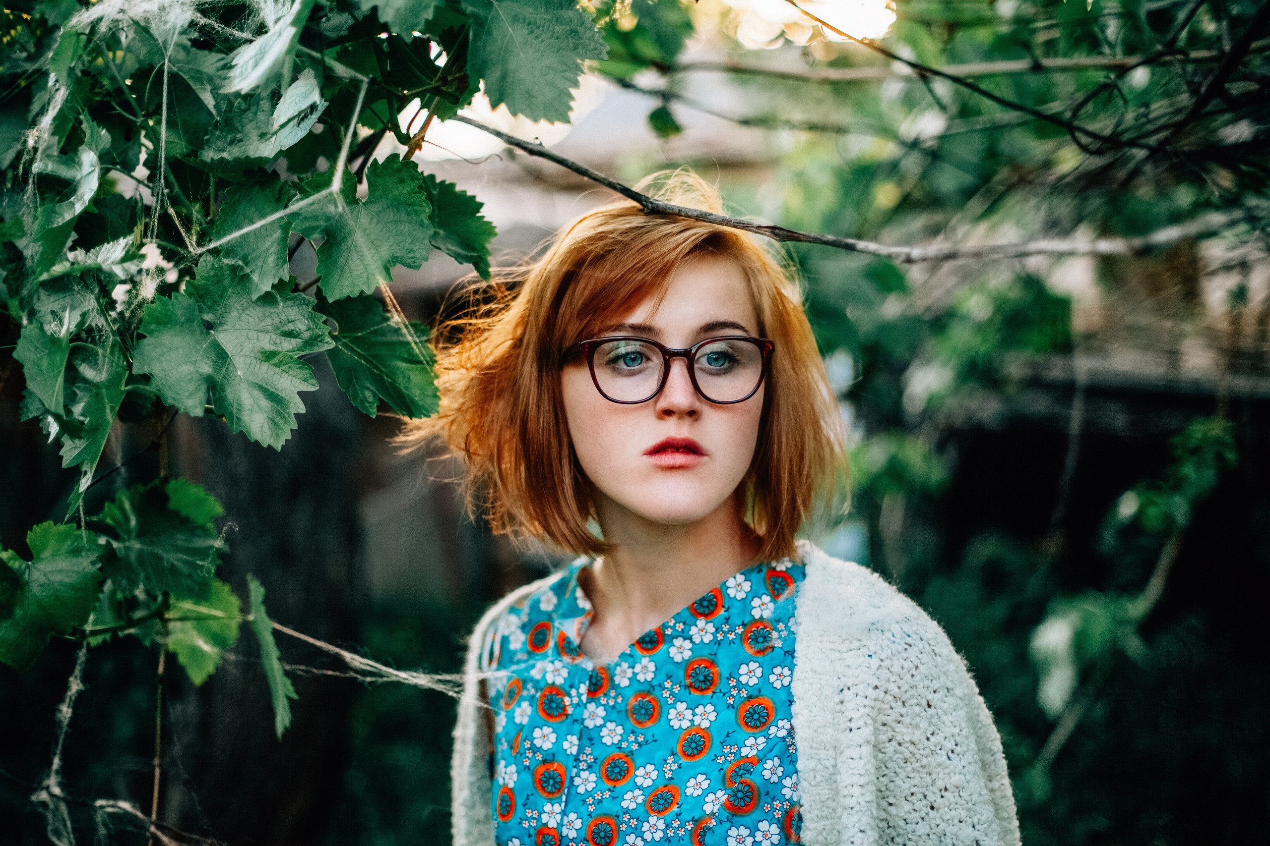 In a garden. Diana Di — private photo editor for photographers