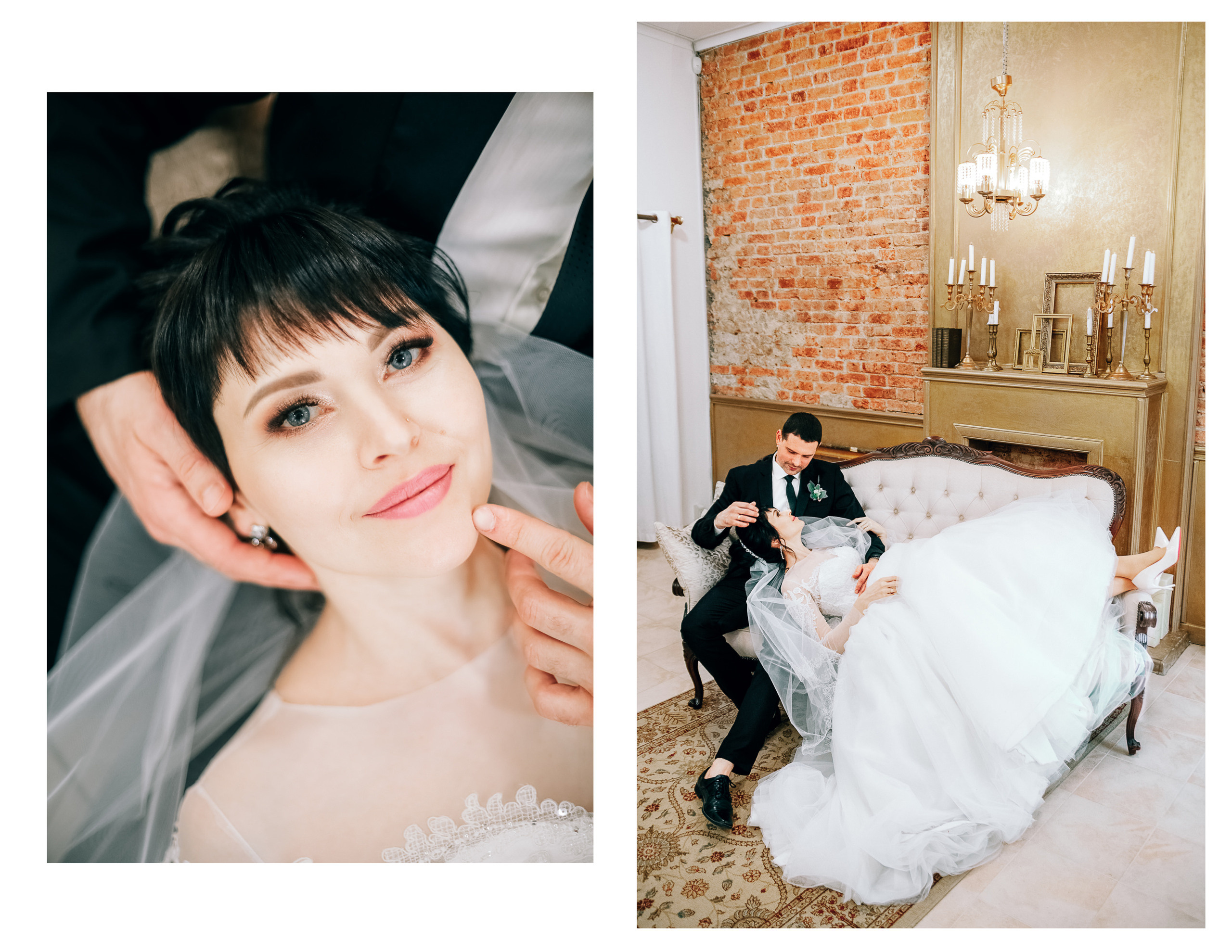 Фотосессия красивой пары в студии. Diana Di — private photo editor for photographers