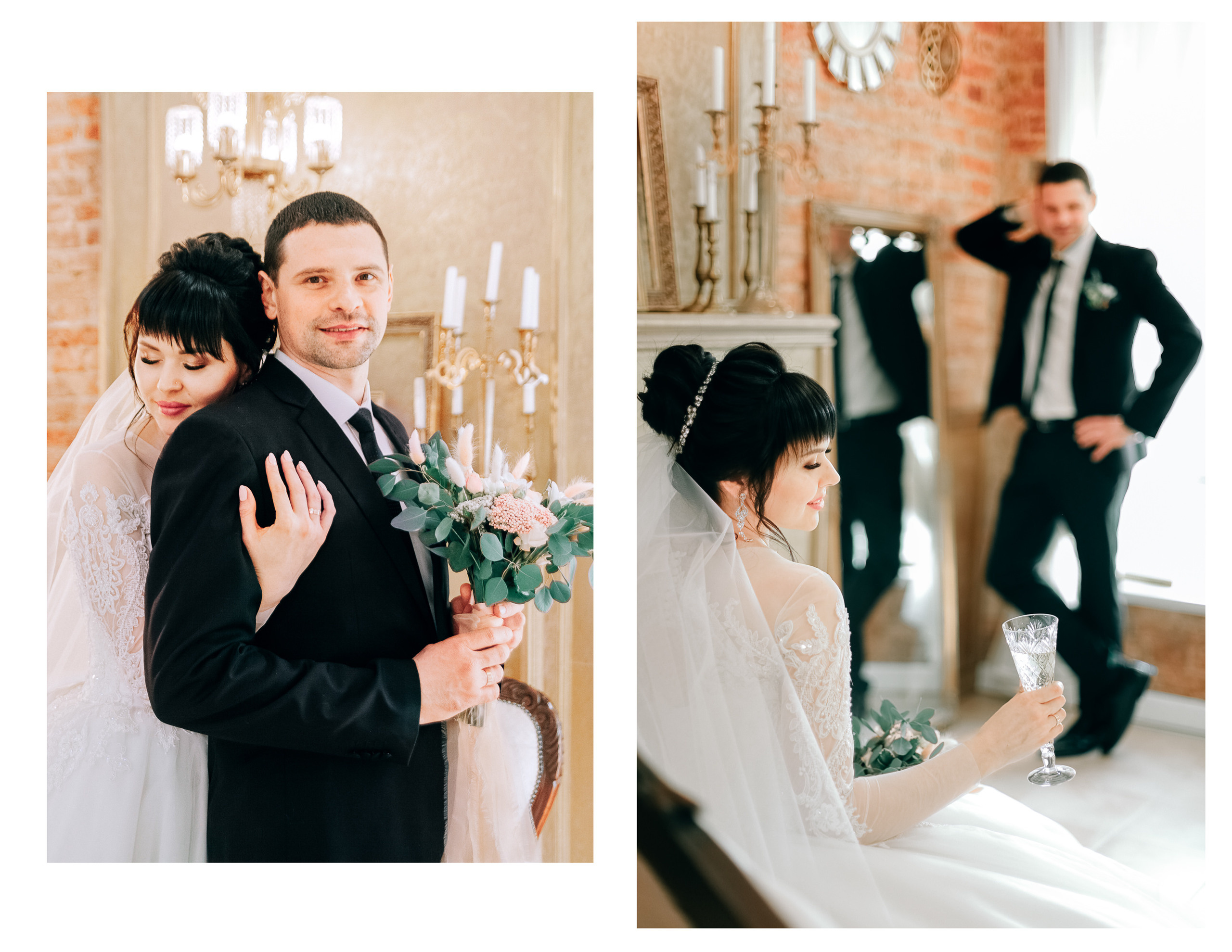 Фотосессия красивой пары в студии. Diana Di — private photo editor for photographers