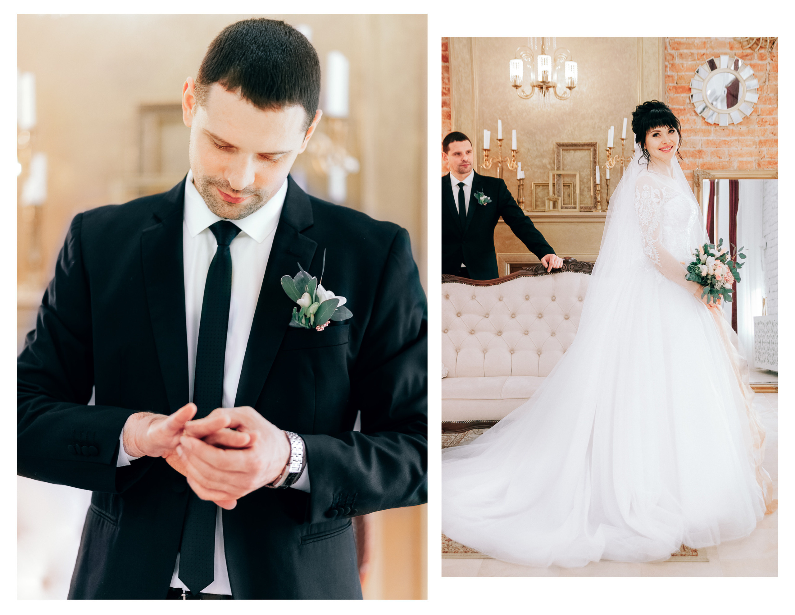 Фотосессия красивой пары в студии. Diana Di — private photo editor for photographers