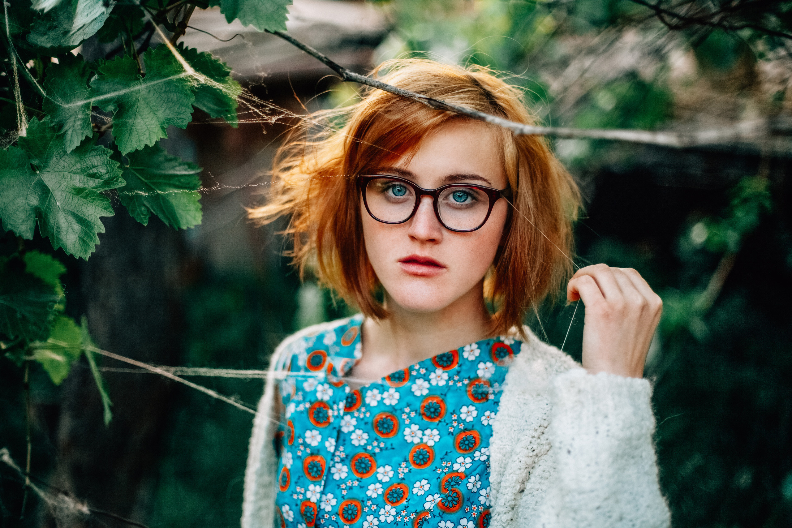 In a garden. Diana Di — private photo editor for photographers