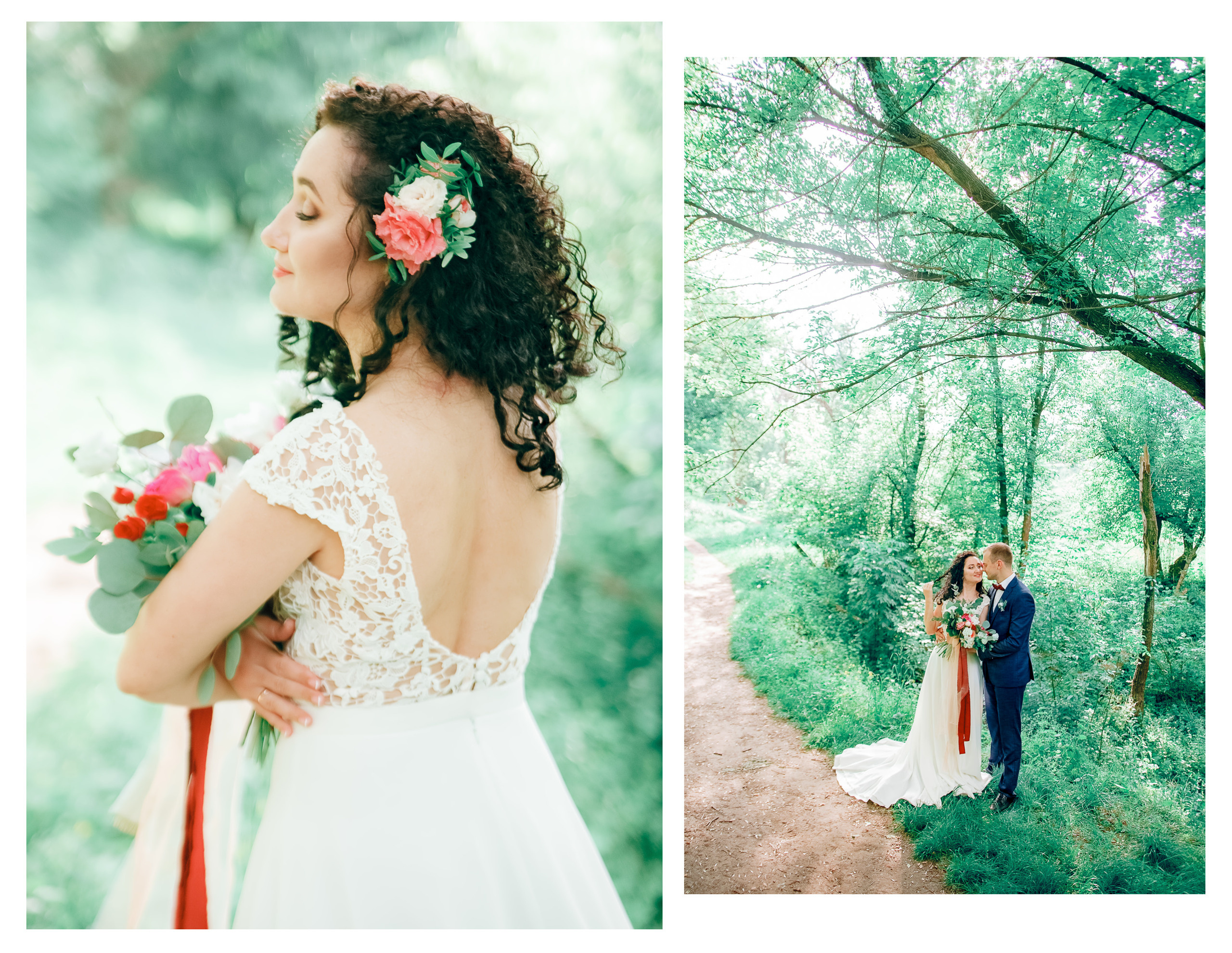 Красивая свадебная фотосессия на природе. Diana Di — private photo editor for photographers