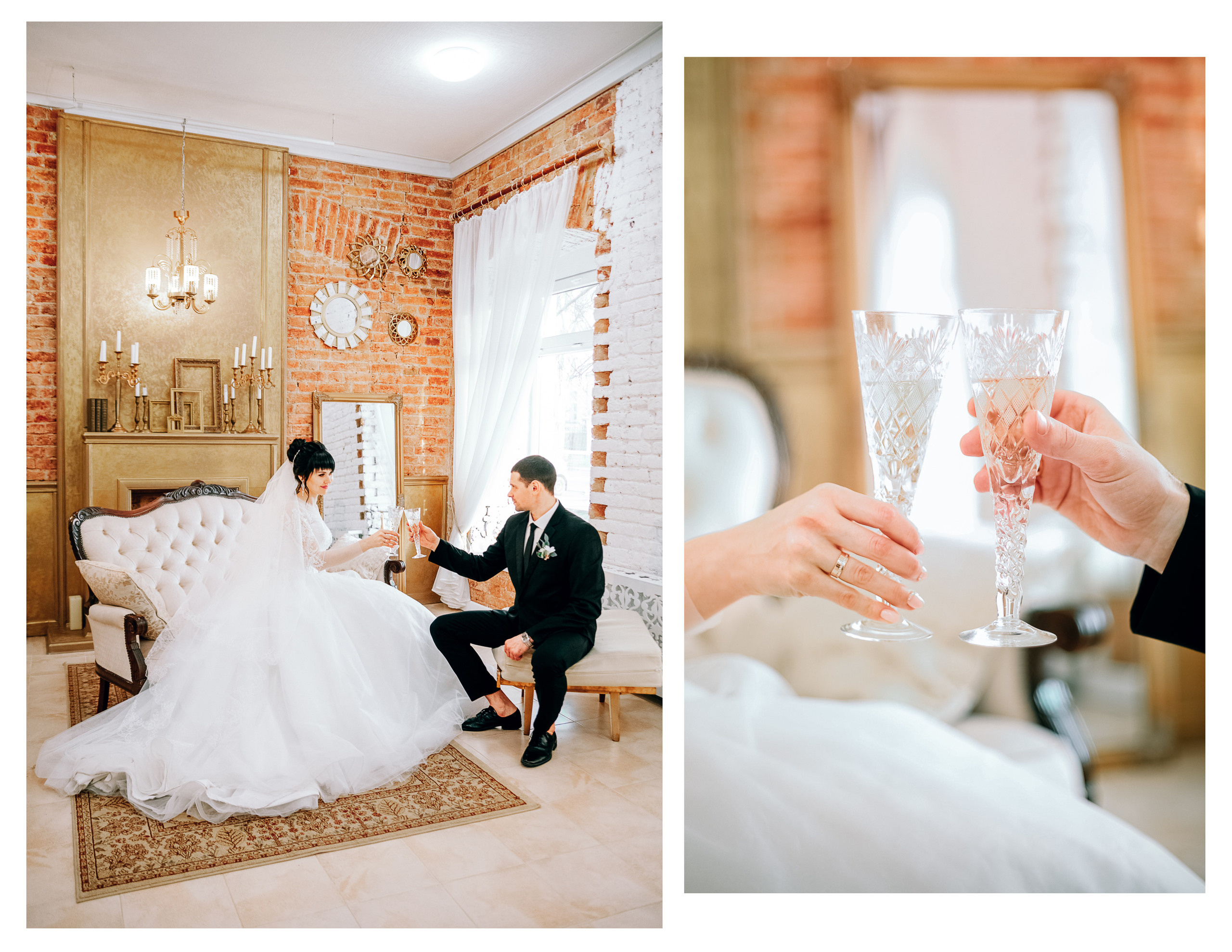 Фотосессия красивой пары в студии. Diana Di — private photo editor for photographers