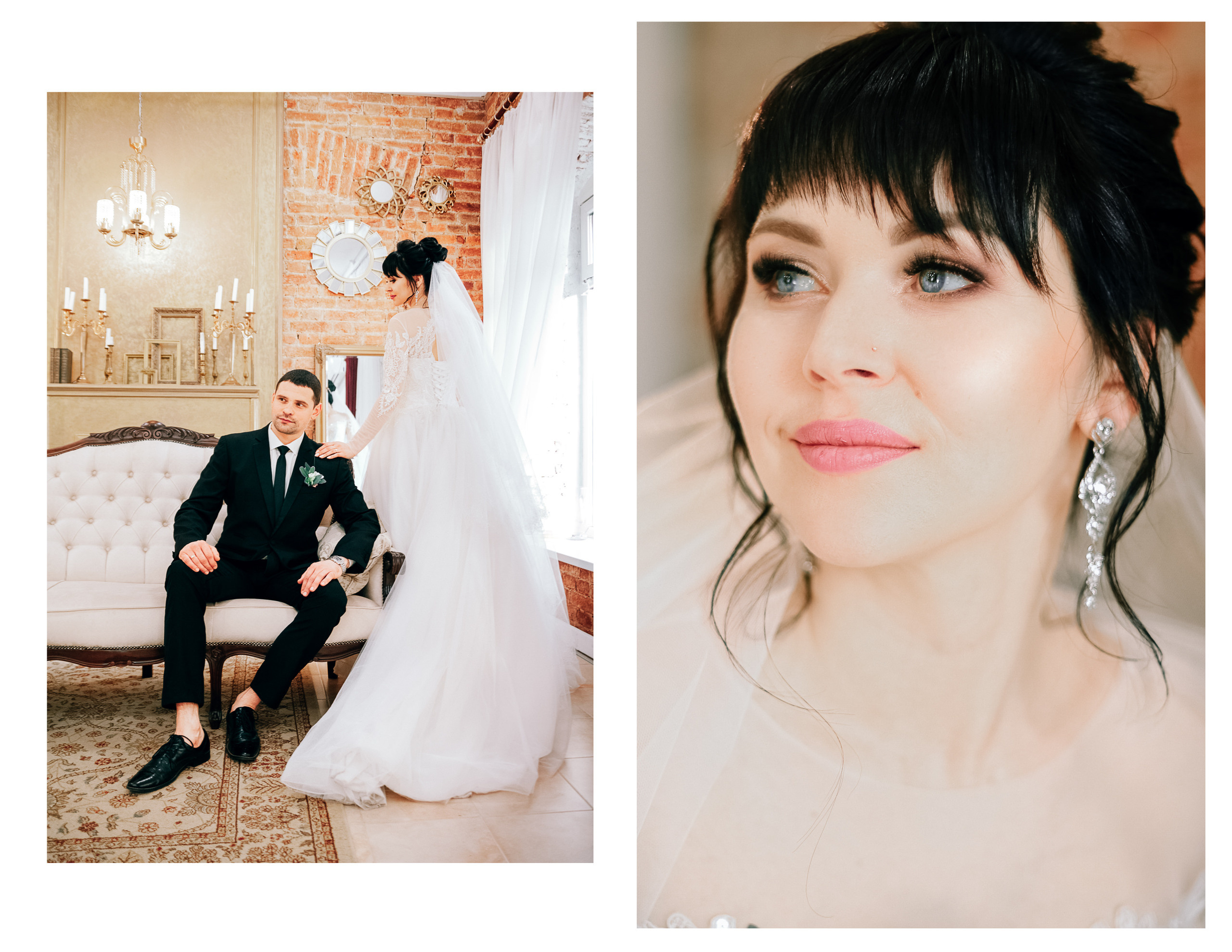 Фотосессия красивой пары в студии. Diana Di — private photo editor for photographers