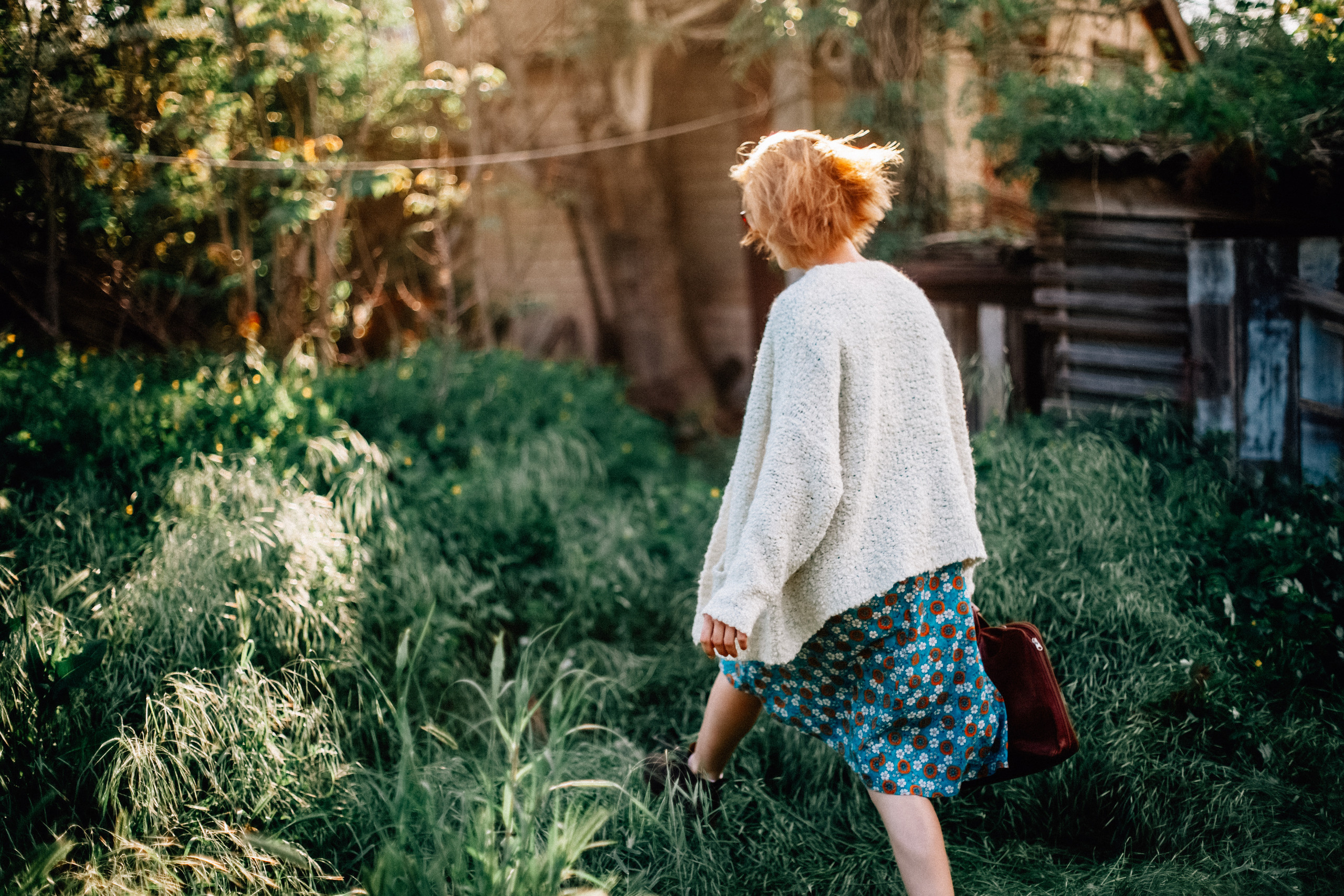 In a garden. Diana Di — private photo editor for photographers