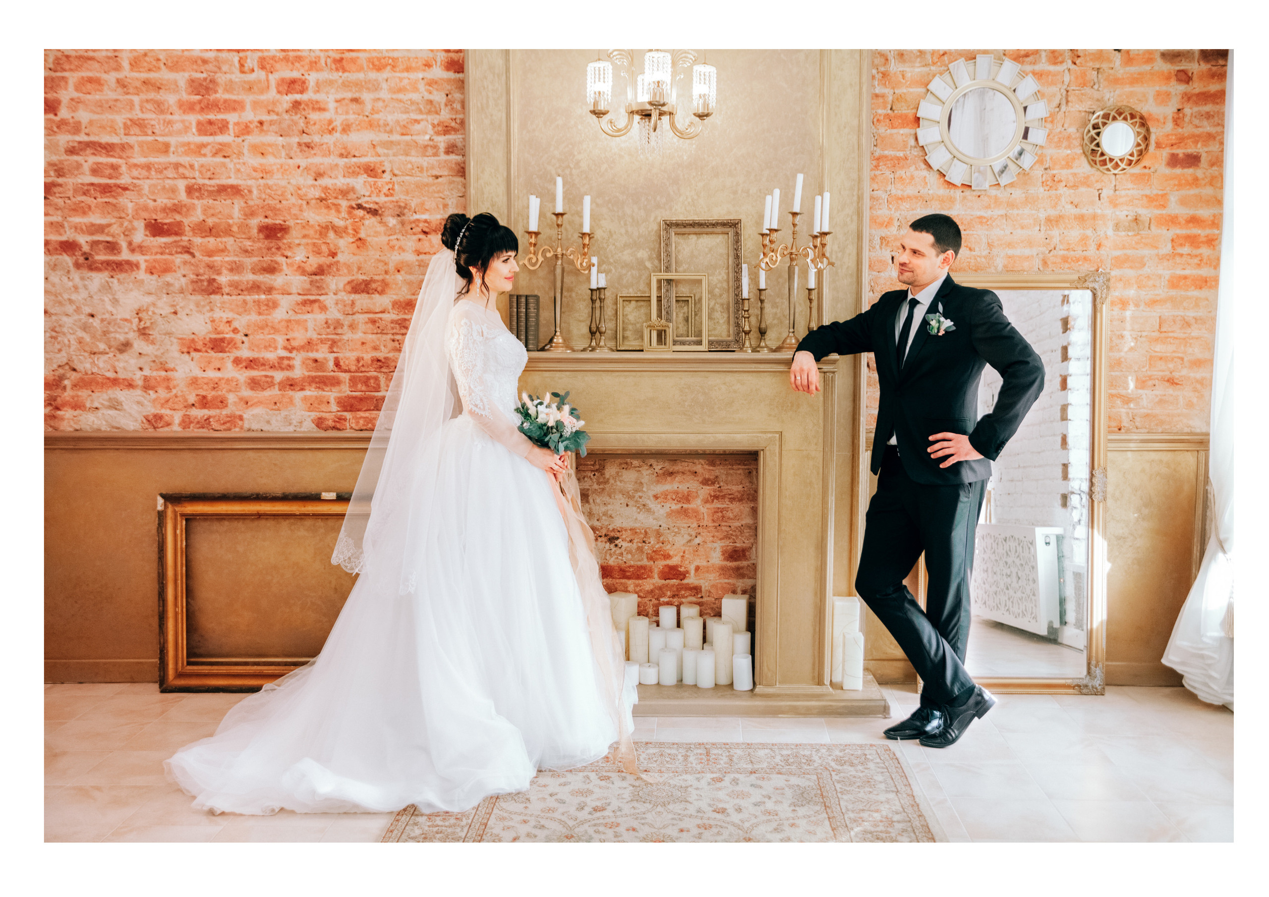 Фотосессия красивой пары в студии. Diana Di — private photo editor for photographers