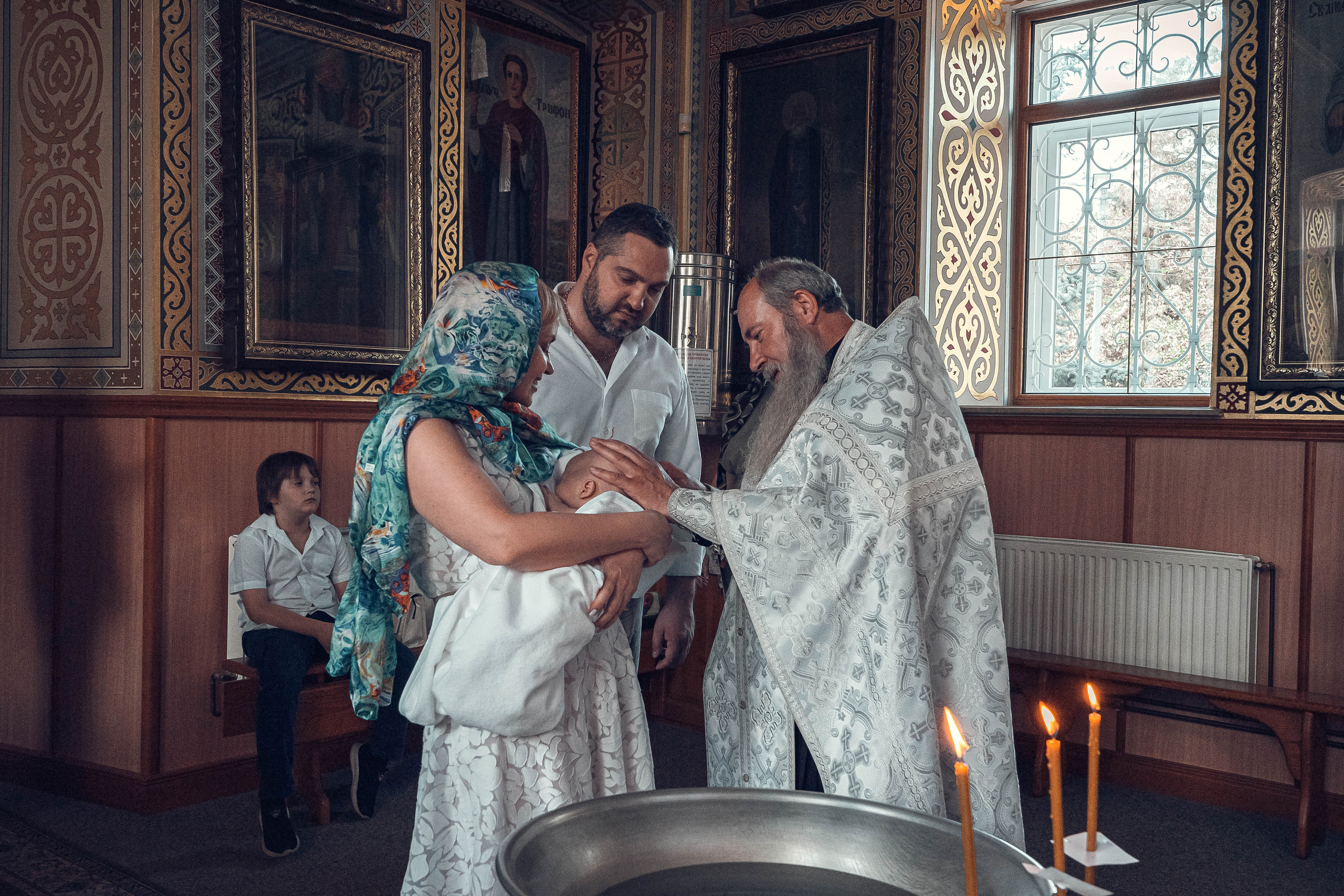 Таинство Крещения. Семейный и церковный фотограф в Одессе Мария Мирная
