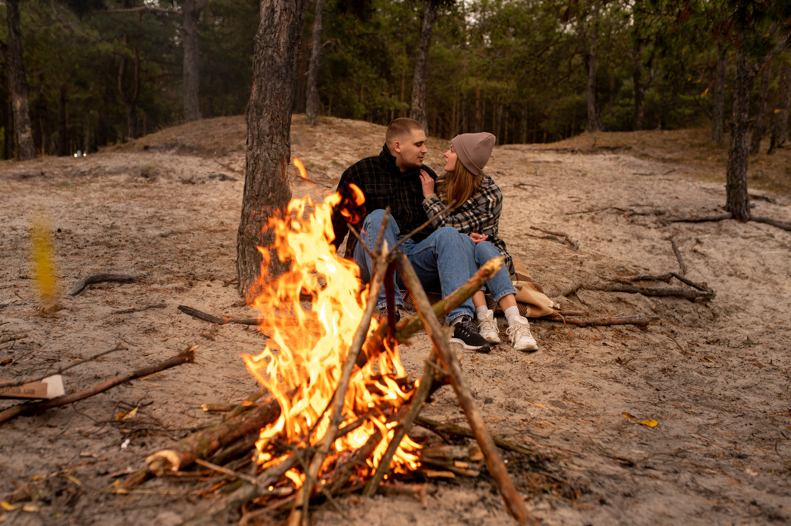 Осеннее лавстори Lovestory на берегу моря. Весільний і портретний фотограф в Києві Євген Ковачов