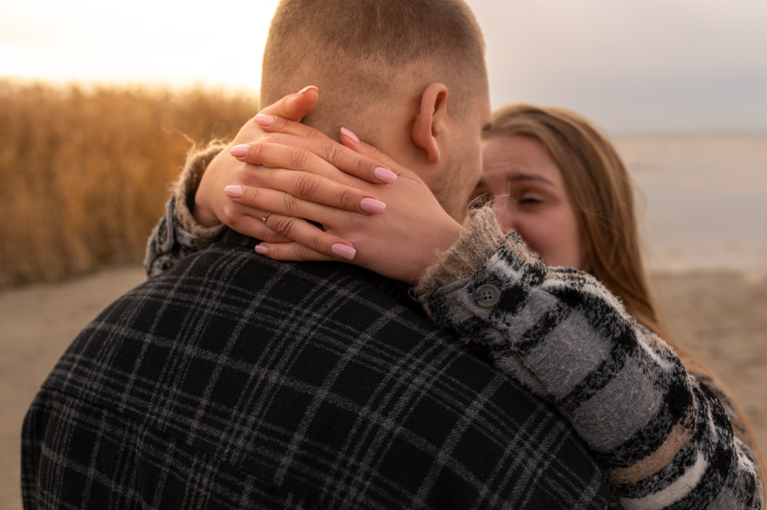 Осеннее лавстори Lovestory на берегу моря. Весільний і портретний фотограф в Києві Євген Ковачов