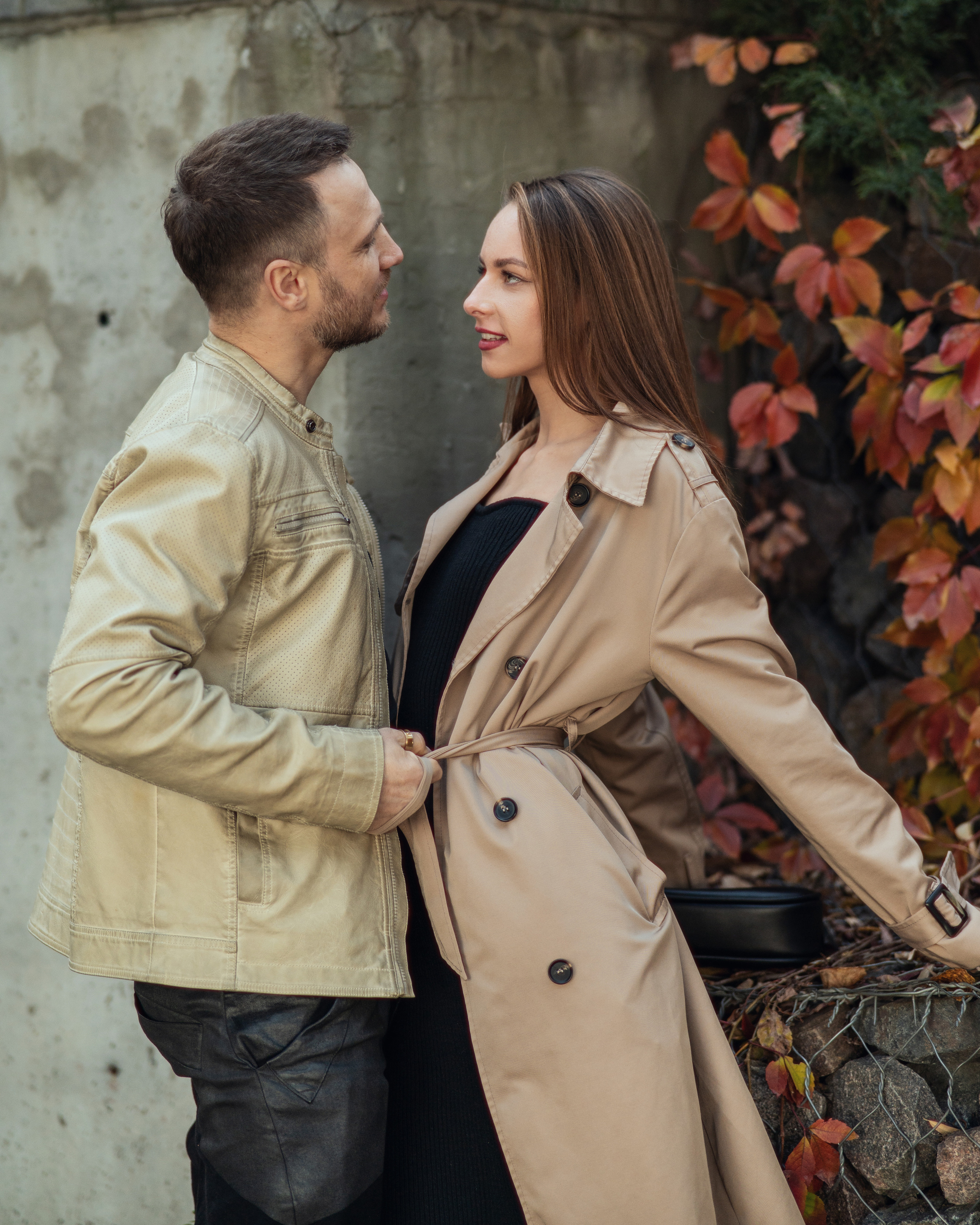 Лавстори в осеннем городском парке. Весільний і портретний фотограф в Києві Євген Ковачов