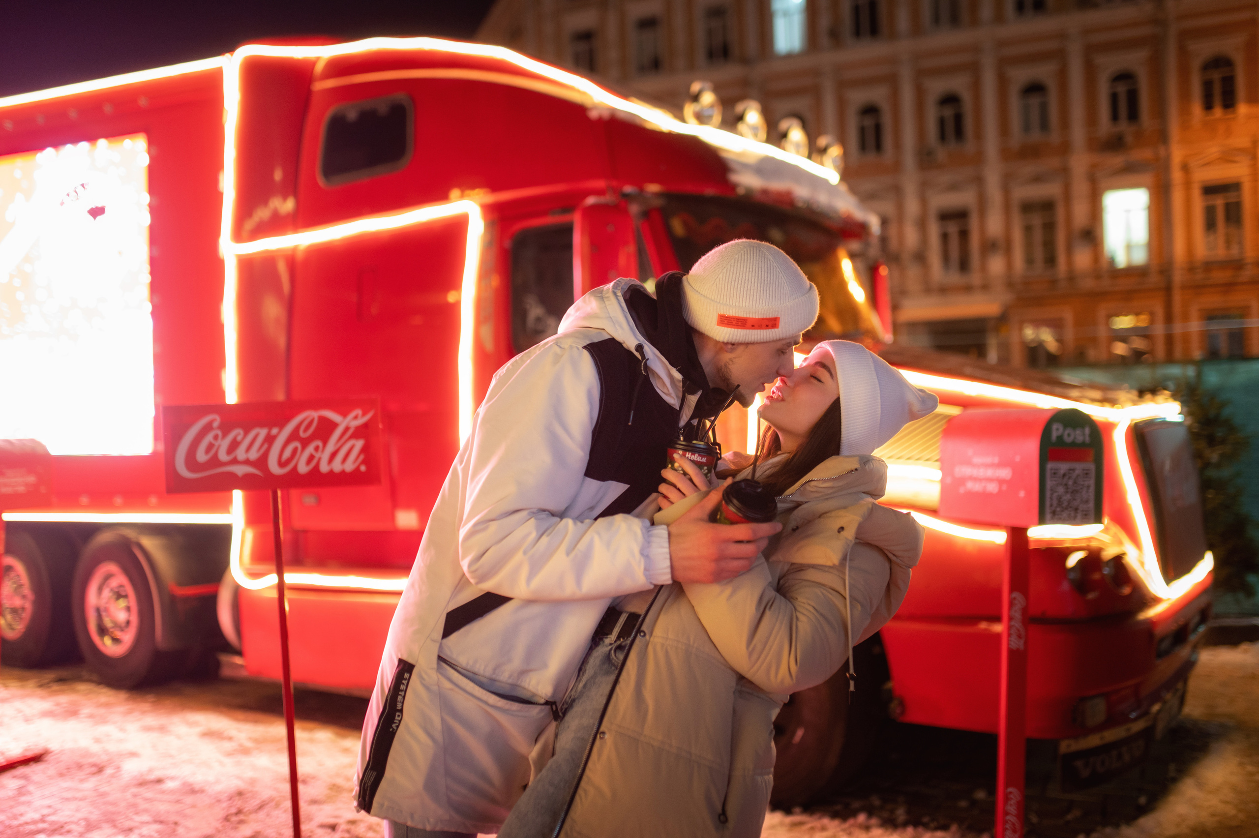 Новогоднее лавстори на улице. Весільний і портретний фотограф в Києві Євген Ковачов