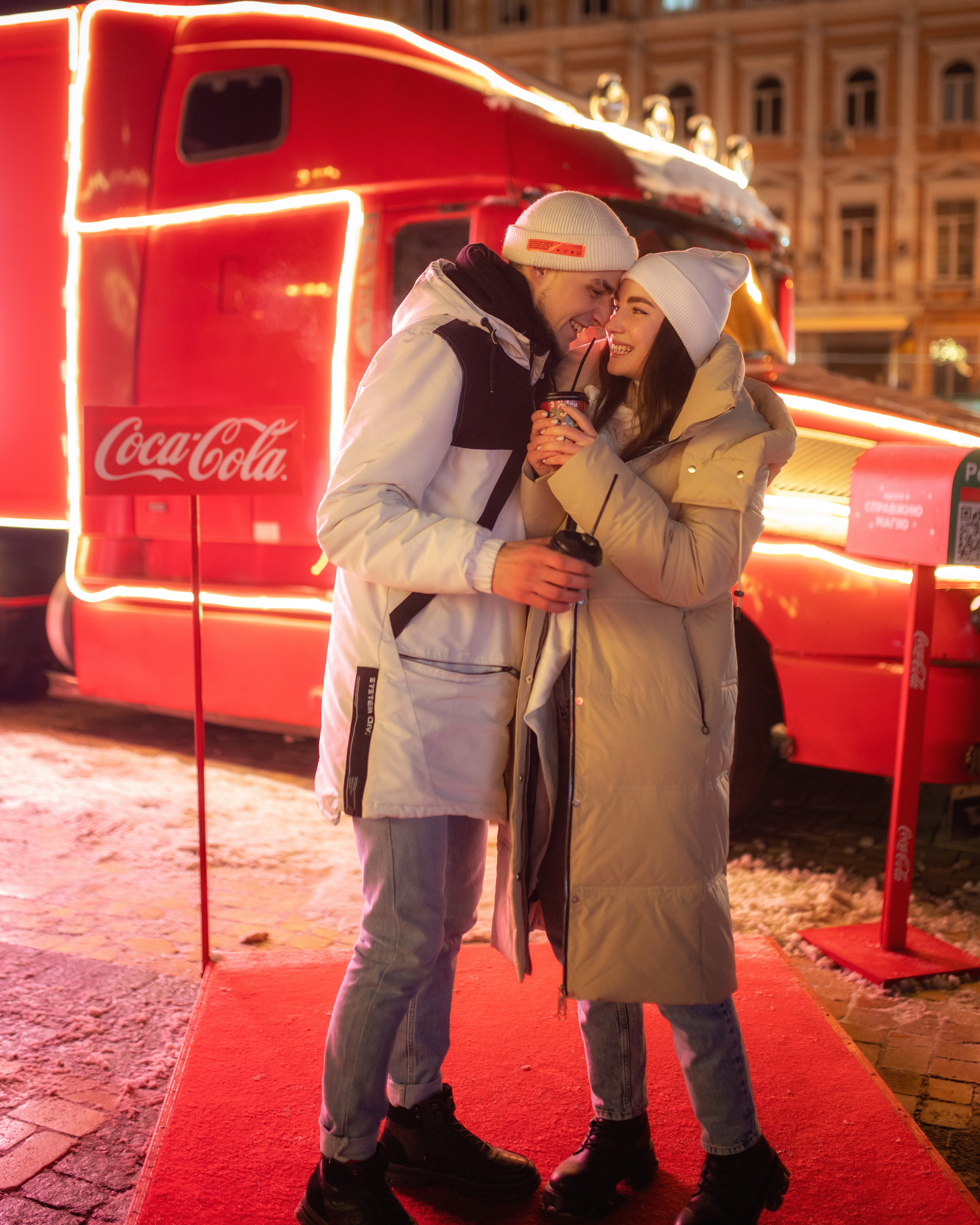 Новогоднее лавстори на улице. Весільний і портретний фотограф в Києві Євген Ковачов