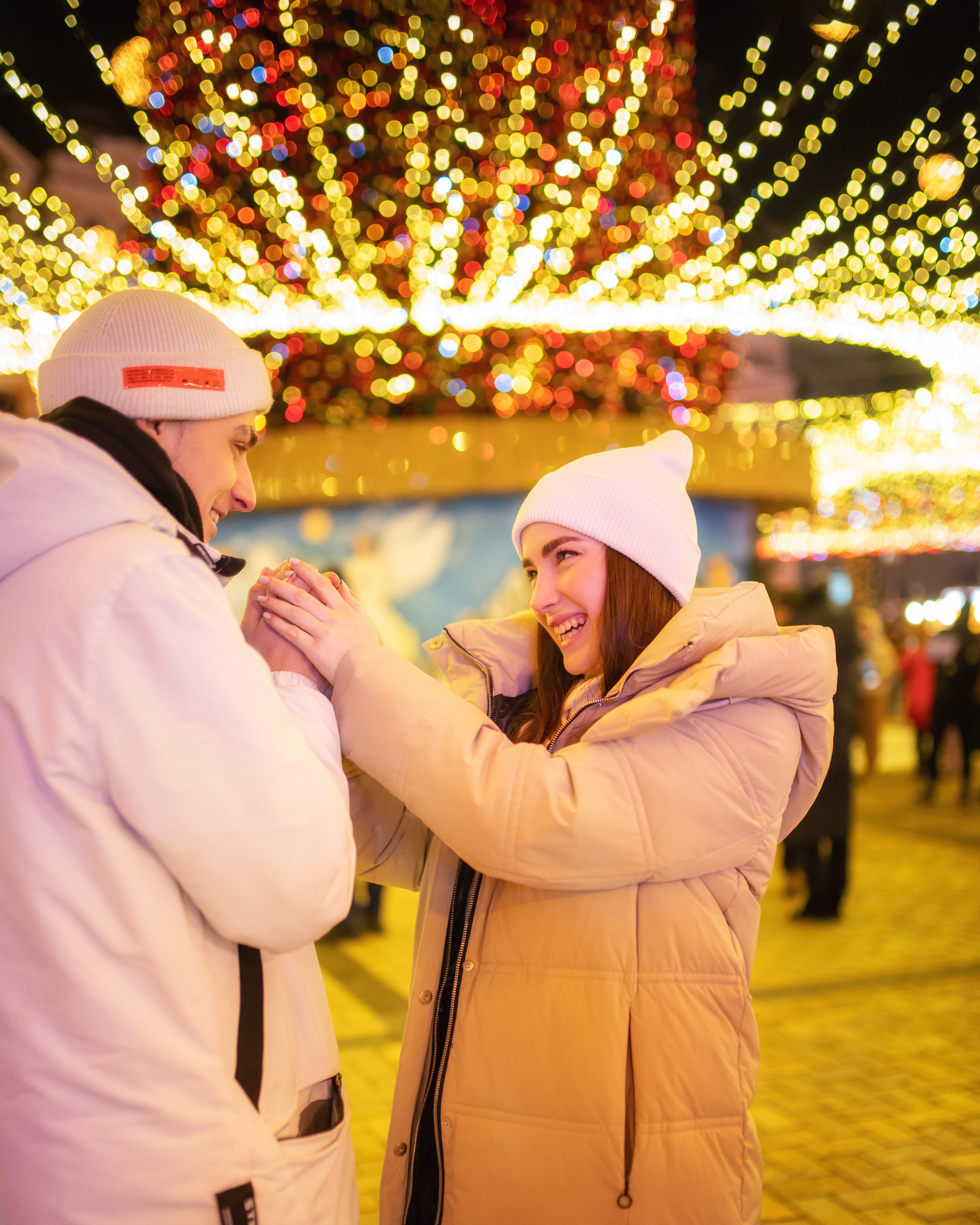 Новогоднее лавстори на улице. Весільний і портретний фотограф в Києві Євген Ковачов