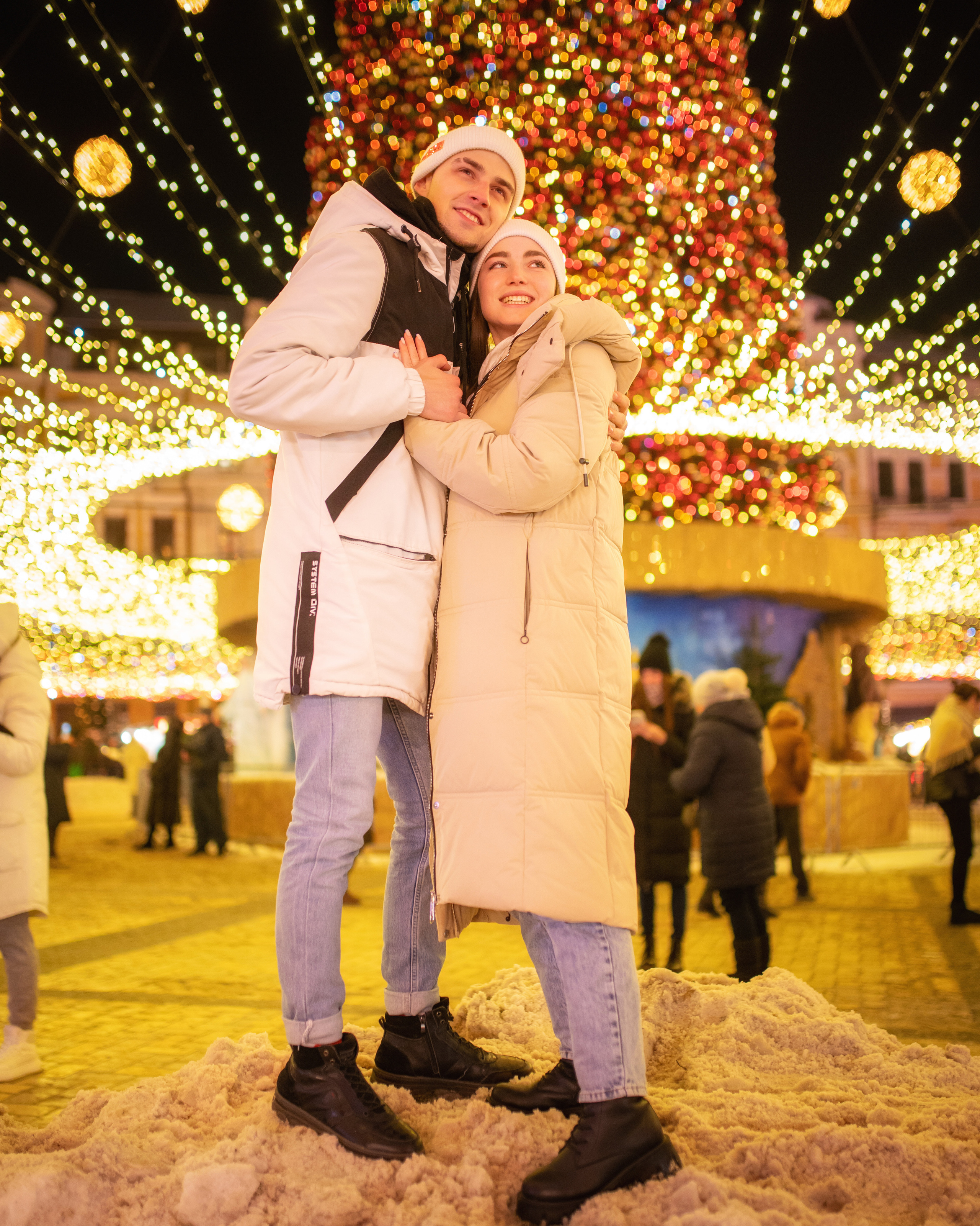 Новогоднее лавстори на улице. Весільний і портретний фотограф в Києві Євген Ковачов