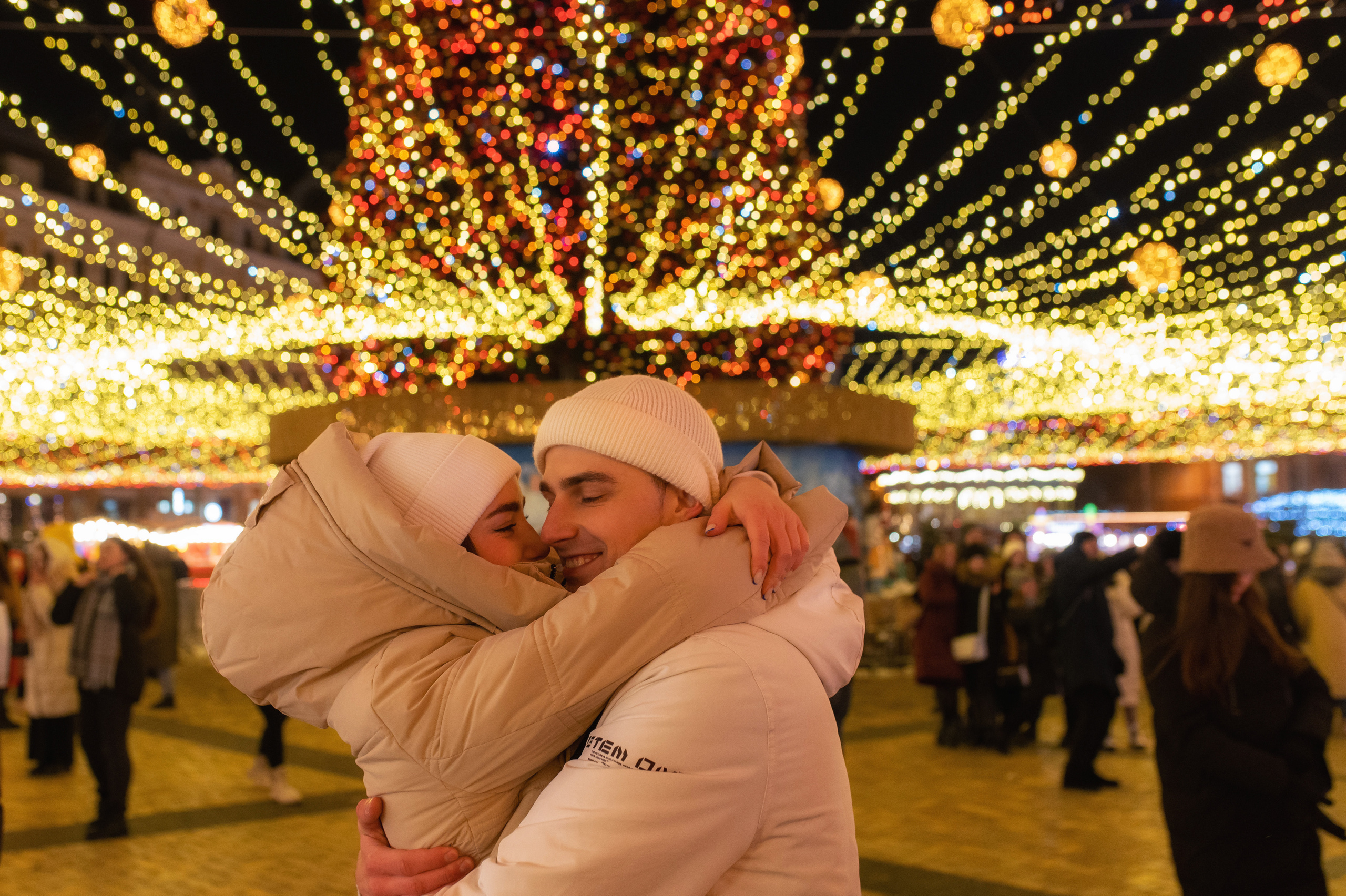 Новогоднее лавстори на улице. Весільний і портретний фотограф в Києві Євген Ковачов