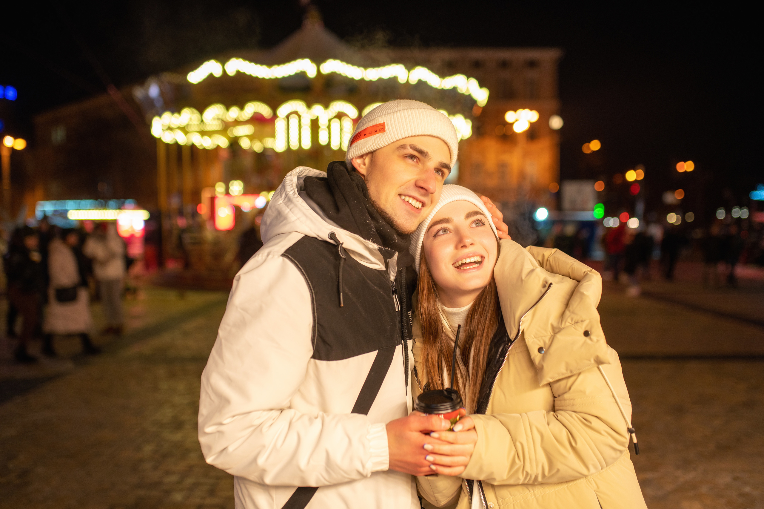 Новогоднее лавстори на улице. Весільний і портретний фотограф в Києві Євген Ковачов