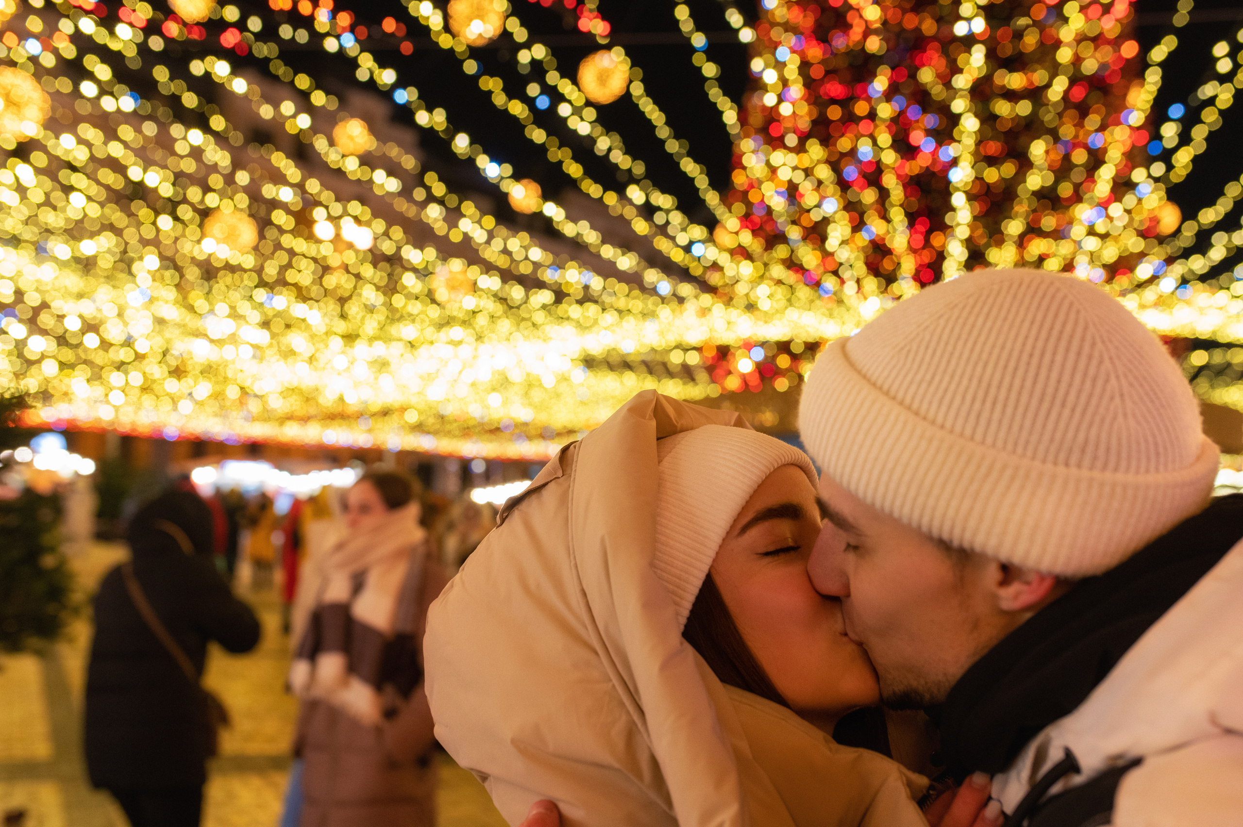 Новогоднее лавстори на улице. Весільний і портретний фотограф в Києві Євген Ковачов
