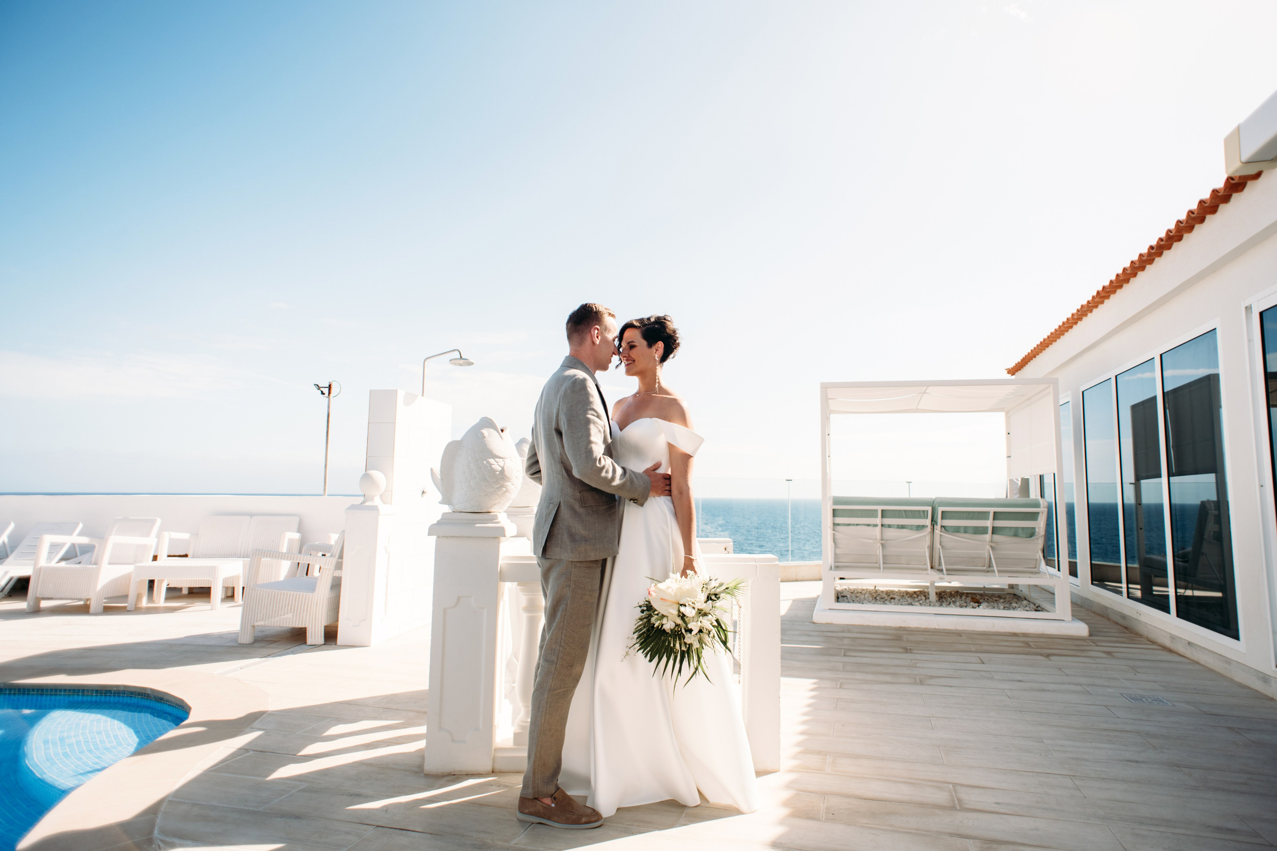 M+Y. Intimate Tenerife wedding. Wedding family photographer Alicante Benidorm Valencia Costa Blanca
