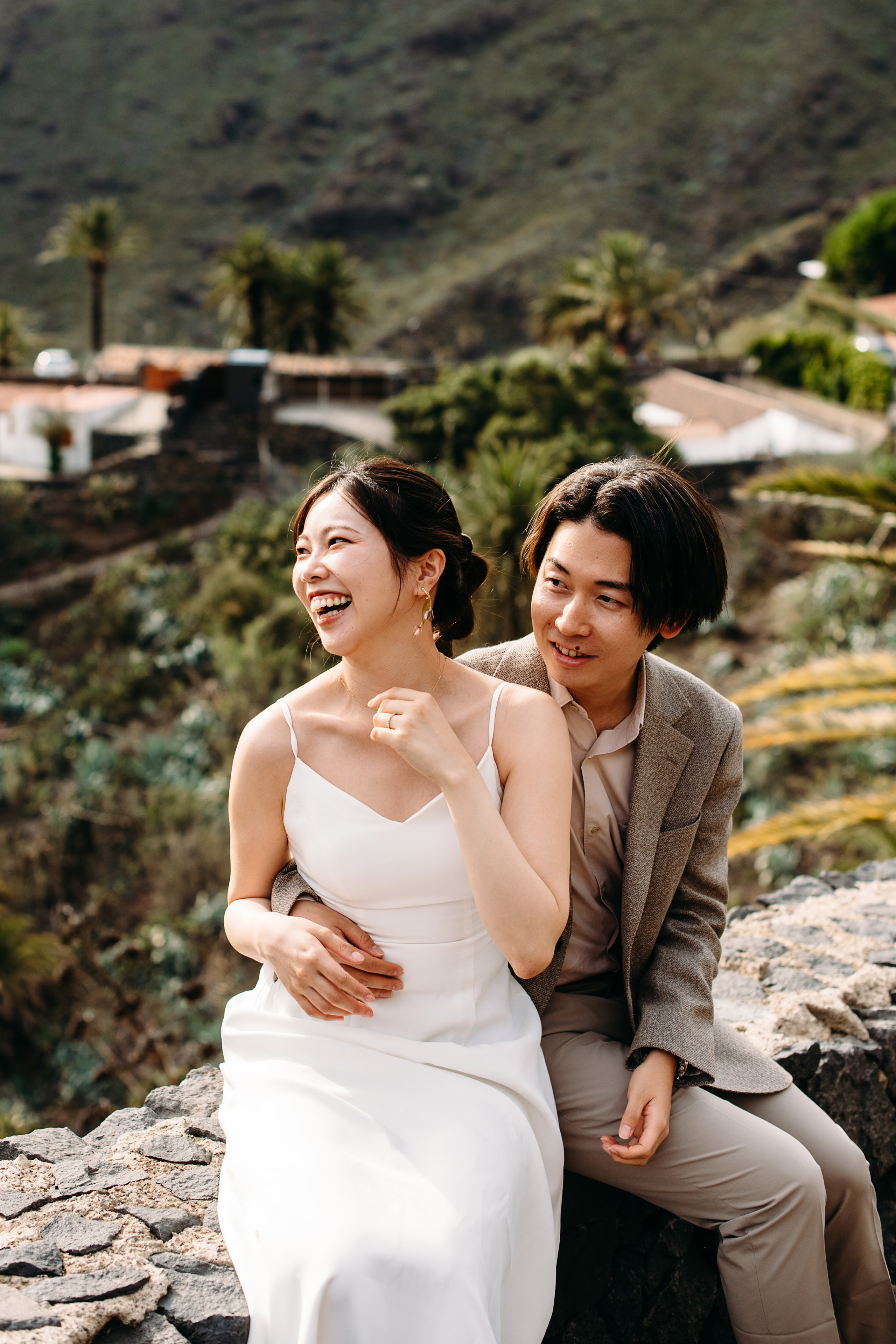 Masca + Los Gigantes. Post-wedding. Wedding family photographer Tenerife
