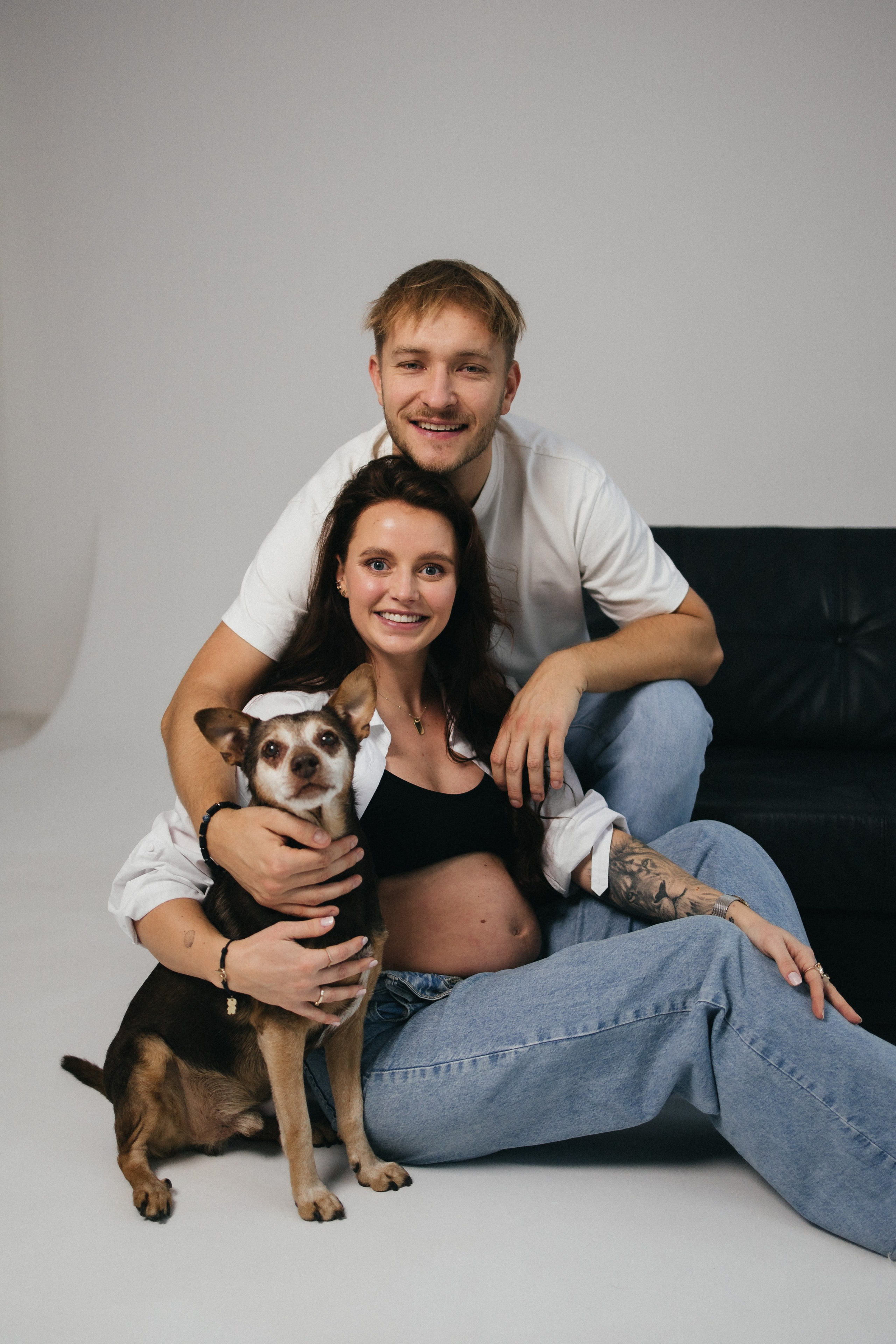 Sesja ciążowa w studiu. Fotograf Poznań