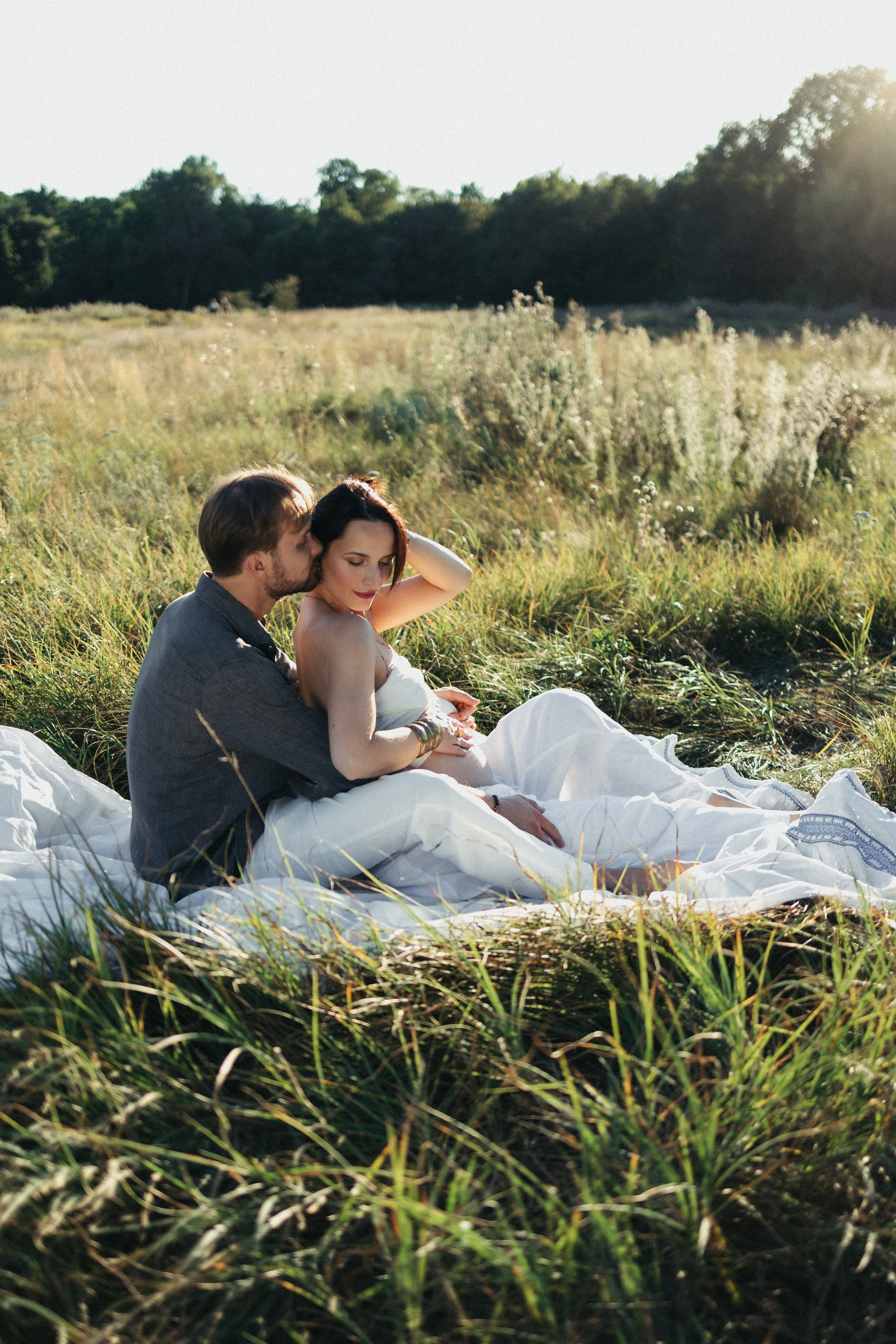 Sesja ciążowa w przyrodzie. Fotograf Poznań