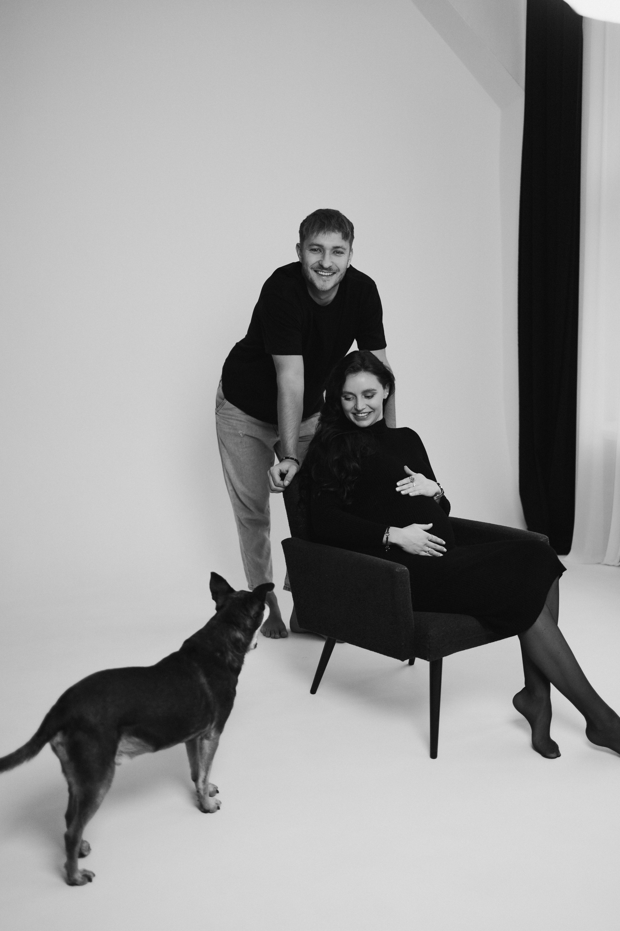 Sesja ciążowa w studiu. Fotograf Poznań