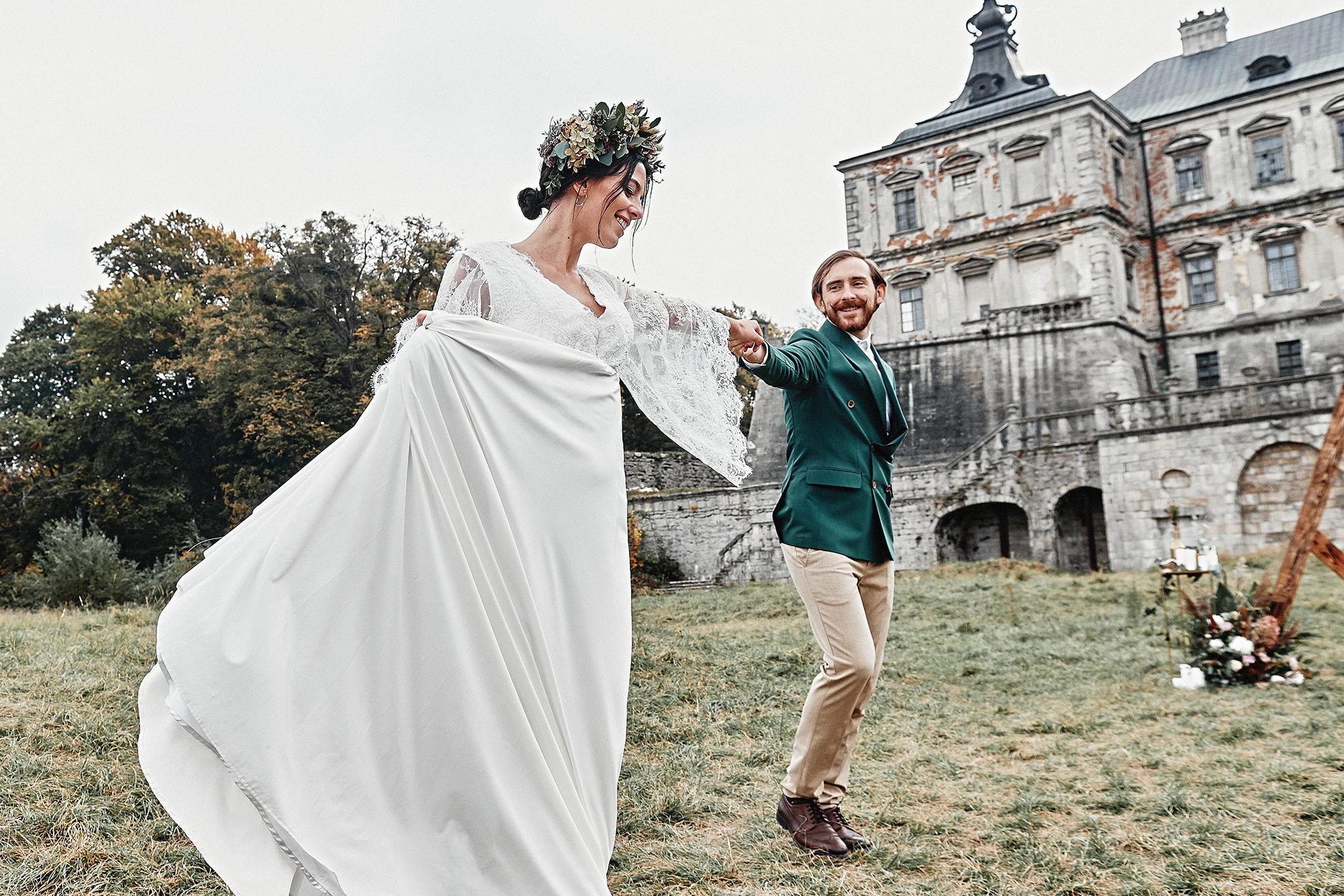 Свадебная съемка в Подгорецком замке фотограф Владимир Тачанский. Фотограф на весілля Київ, Хмельницький, Львів. Тачанський Володимир