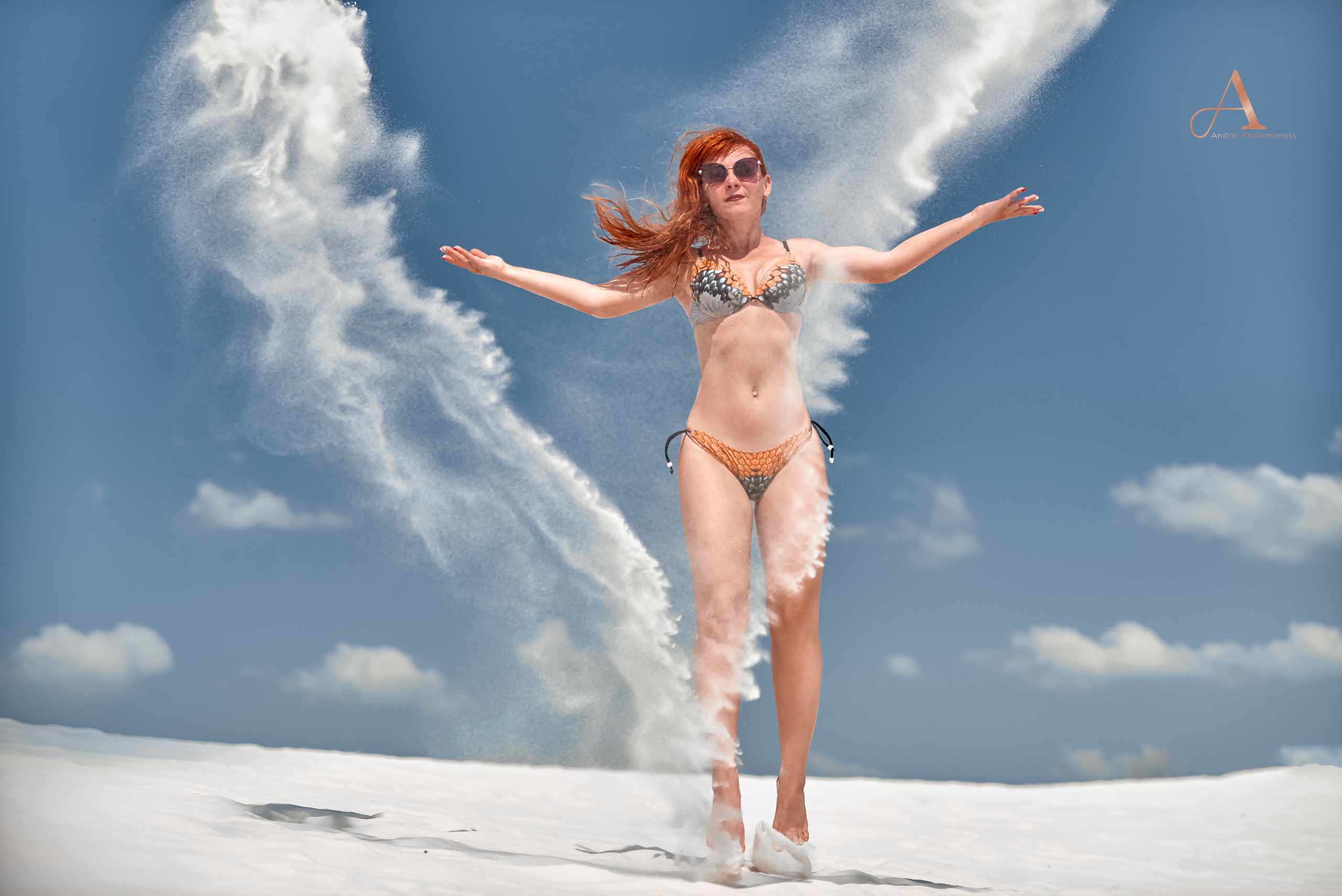 Фотосессия Мальдивы девушка развевает песок Профессиональный фотограф Халемонец Андрей Кривой Рог, Днепр, Украина.