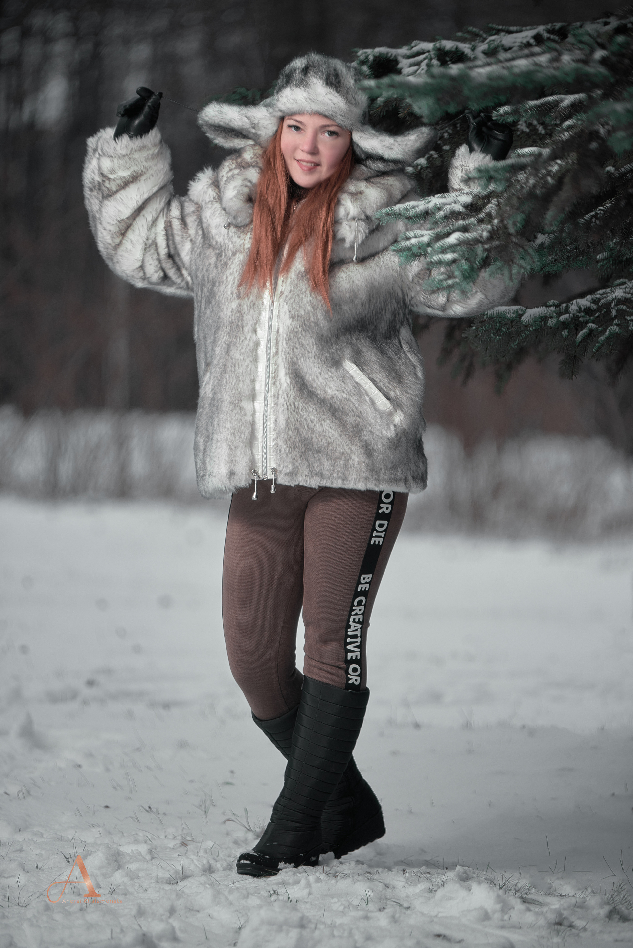 Зимняя фотопрогулка в Кривой Рог, Днепр, Украина.