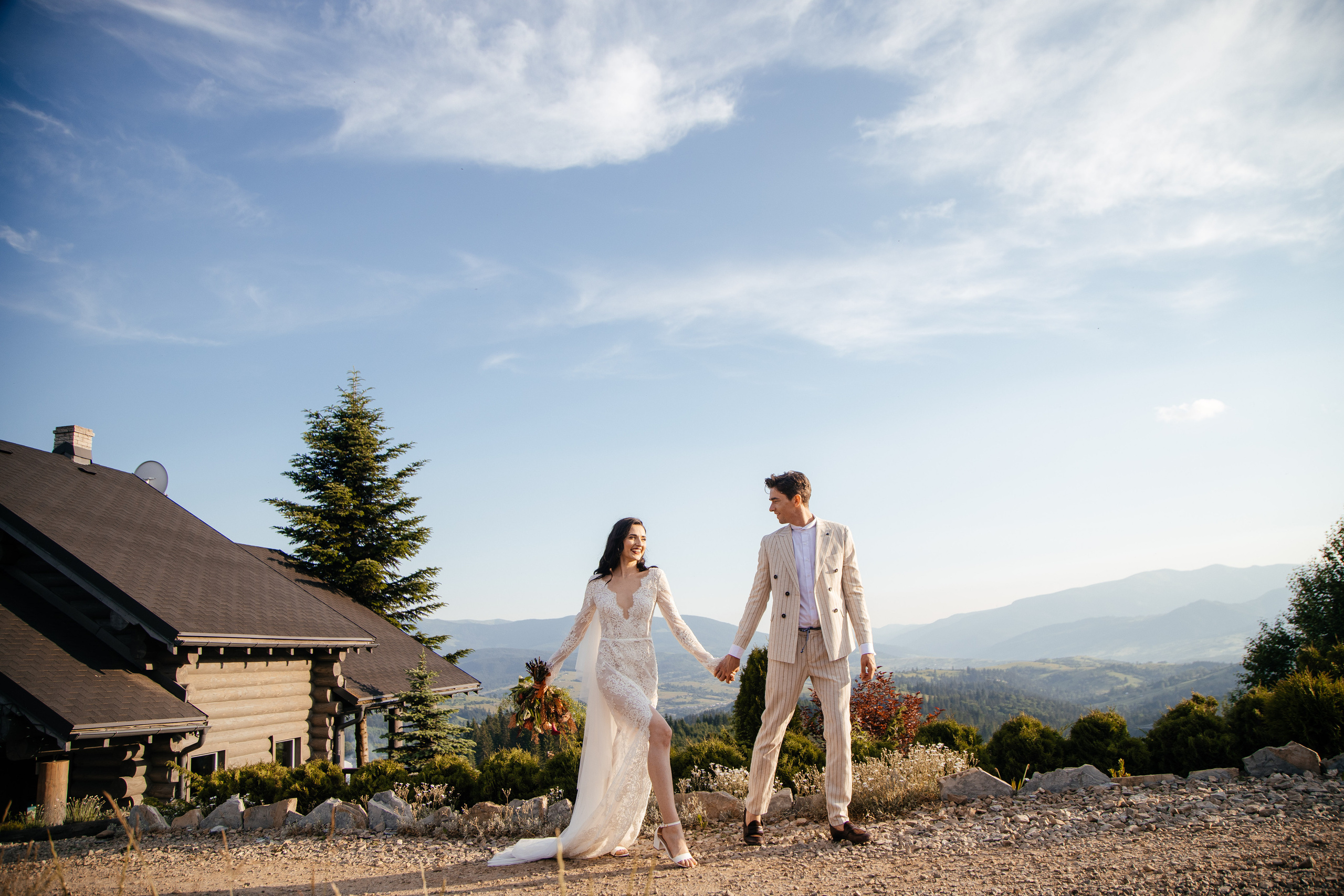 Красивая свадьба в Карпатах, фотограф Некрасов Андрей