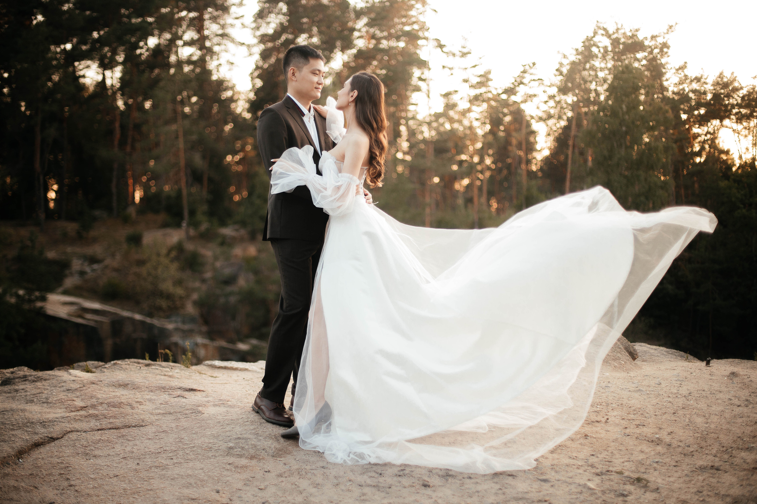 Красивая свадьба в Киеве, фотограф Некрасов Андрей, Коростишівський каньйон