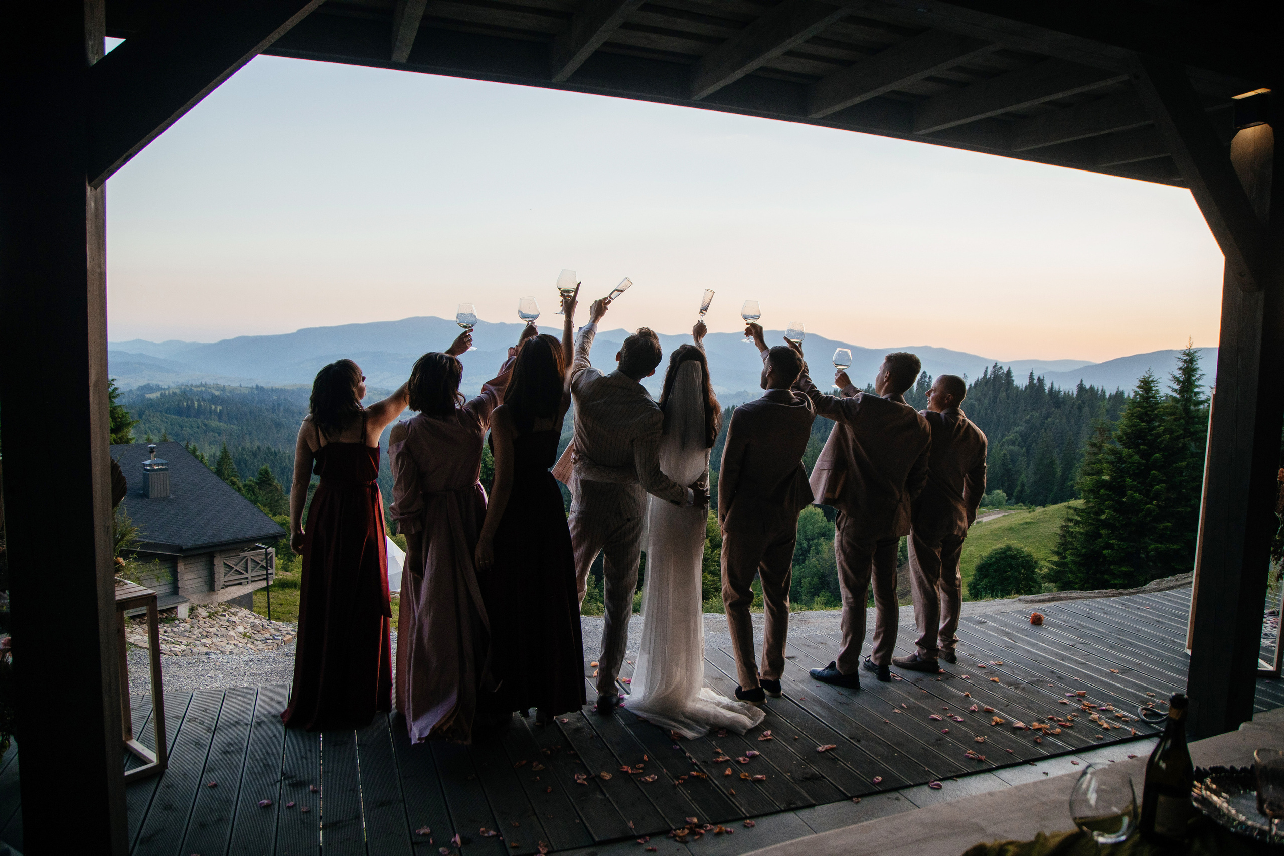 Красивая свадьба в Карпатах, фотограф Некрасов Андрей