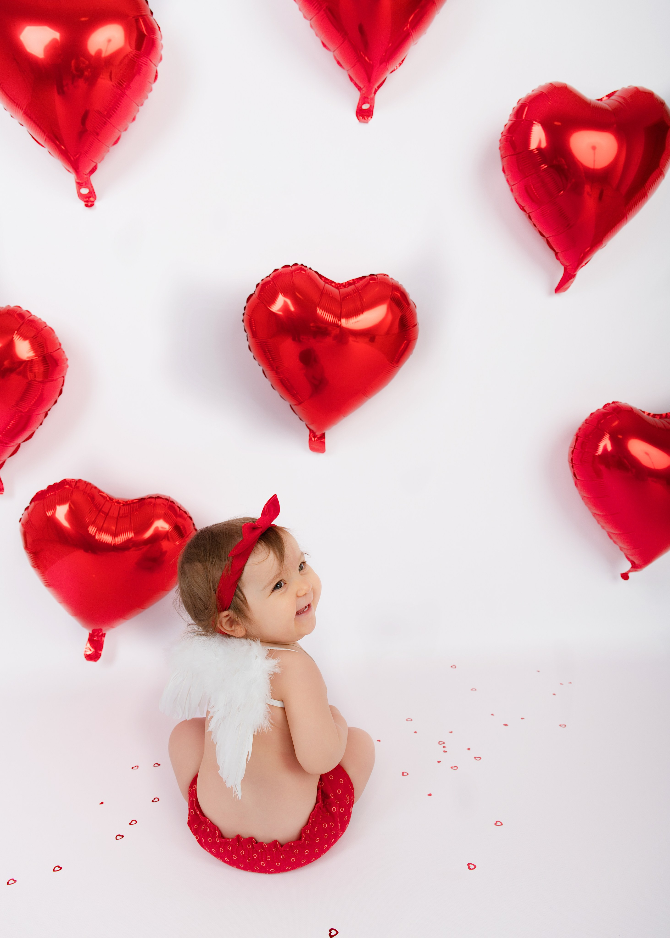 Valentinstag Fotoshooting. Neugeborenen, Babyfotografie Nürtingen Yuliia Kikhaieva
