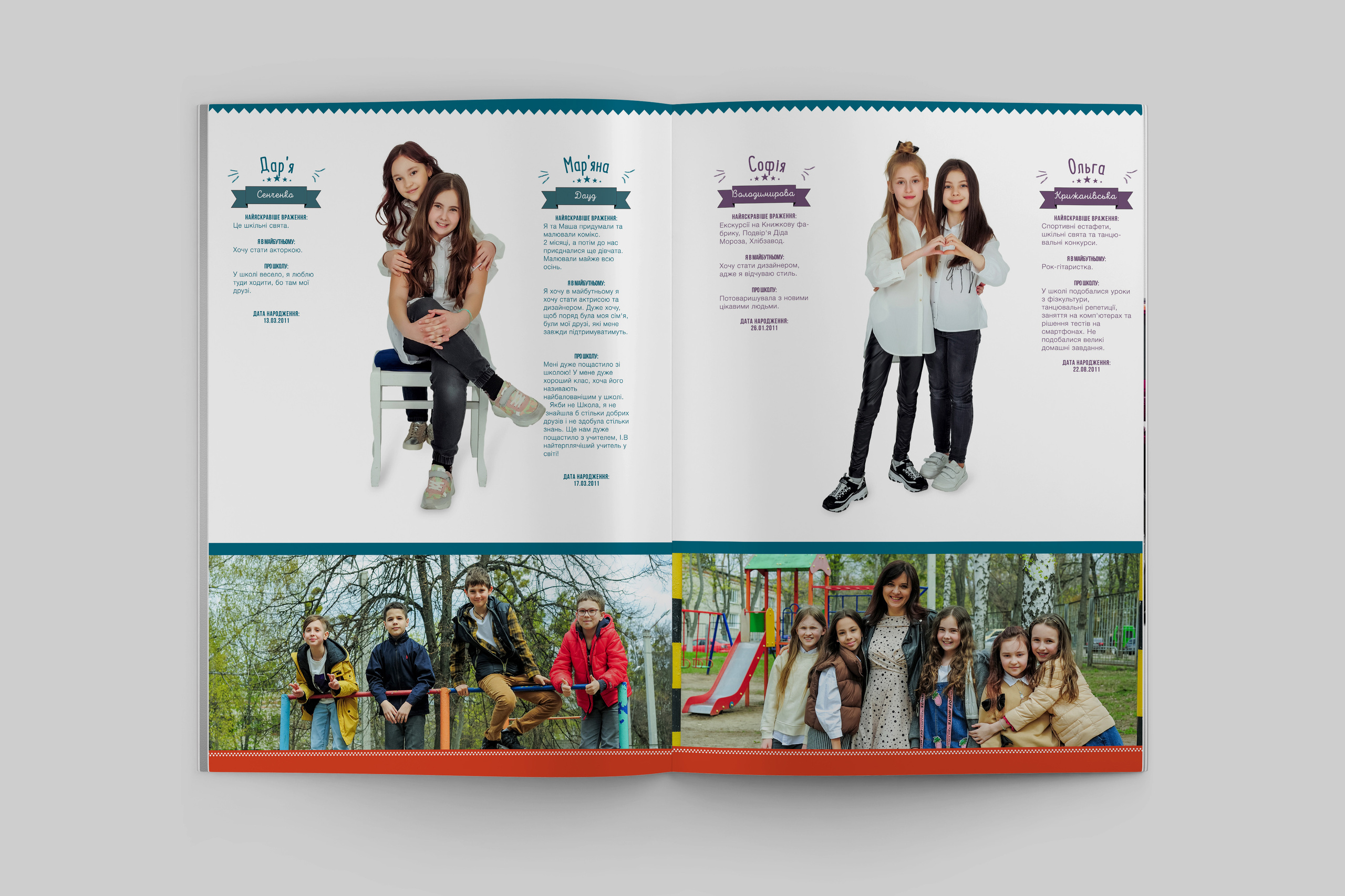 Шкільний випускний альбом для 4 класу