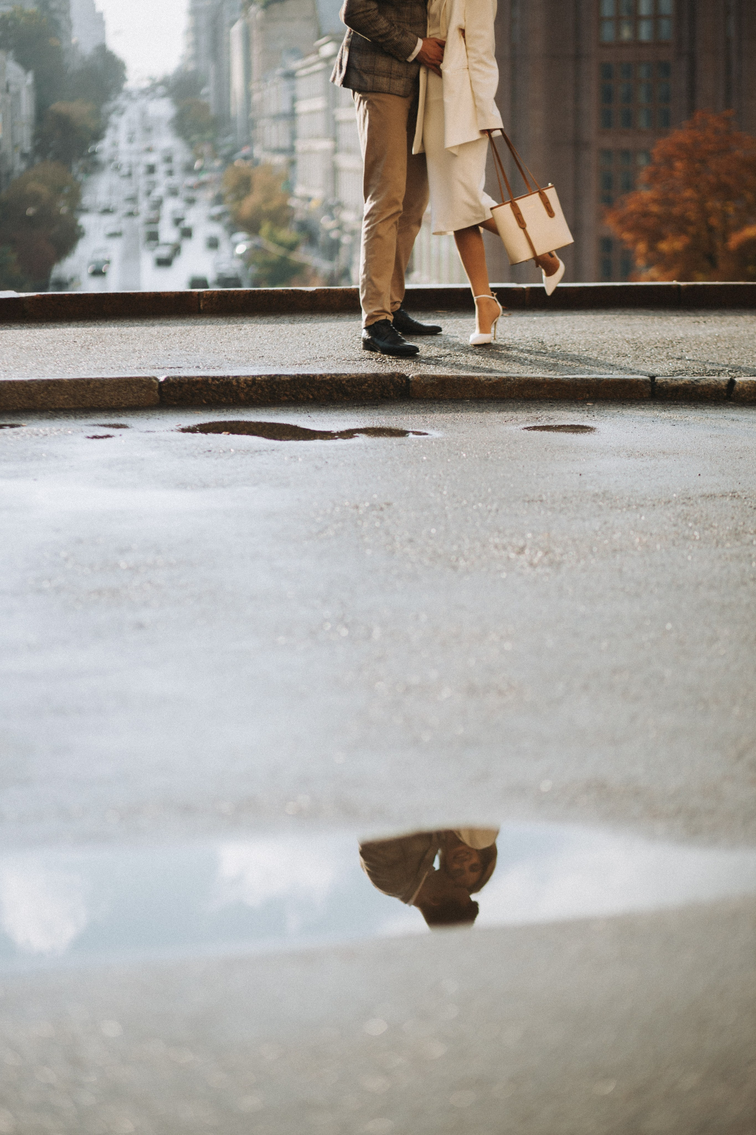 Servizio fotografico di coppia romantico dopo la pioggia - Vlad & Darina. Fotografo di matrimoni a Firenze, Pisa e Toscana | Fotografia spontanea ed elegante in Italia