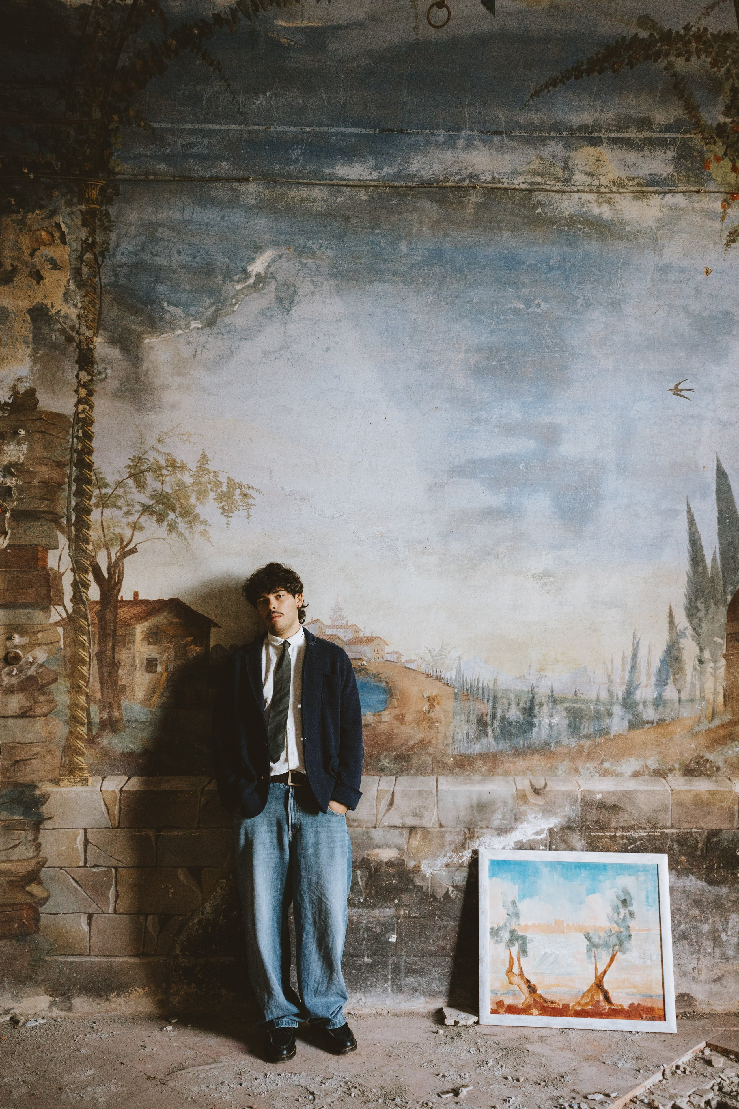 Cinematic Portraits in Prato | Abandoned Villa Musician Session. Wedding Photographer in Florence, Pisa & Tuscany | Candid & Elegant Photography in Italy