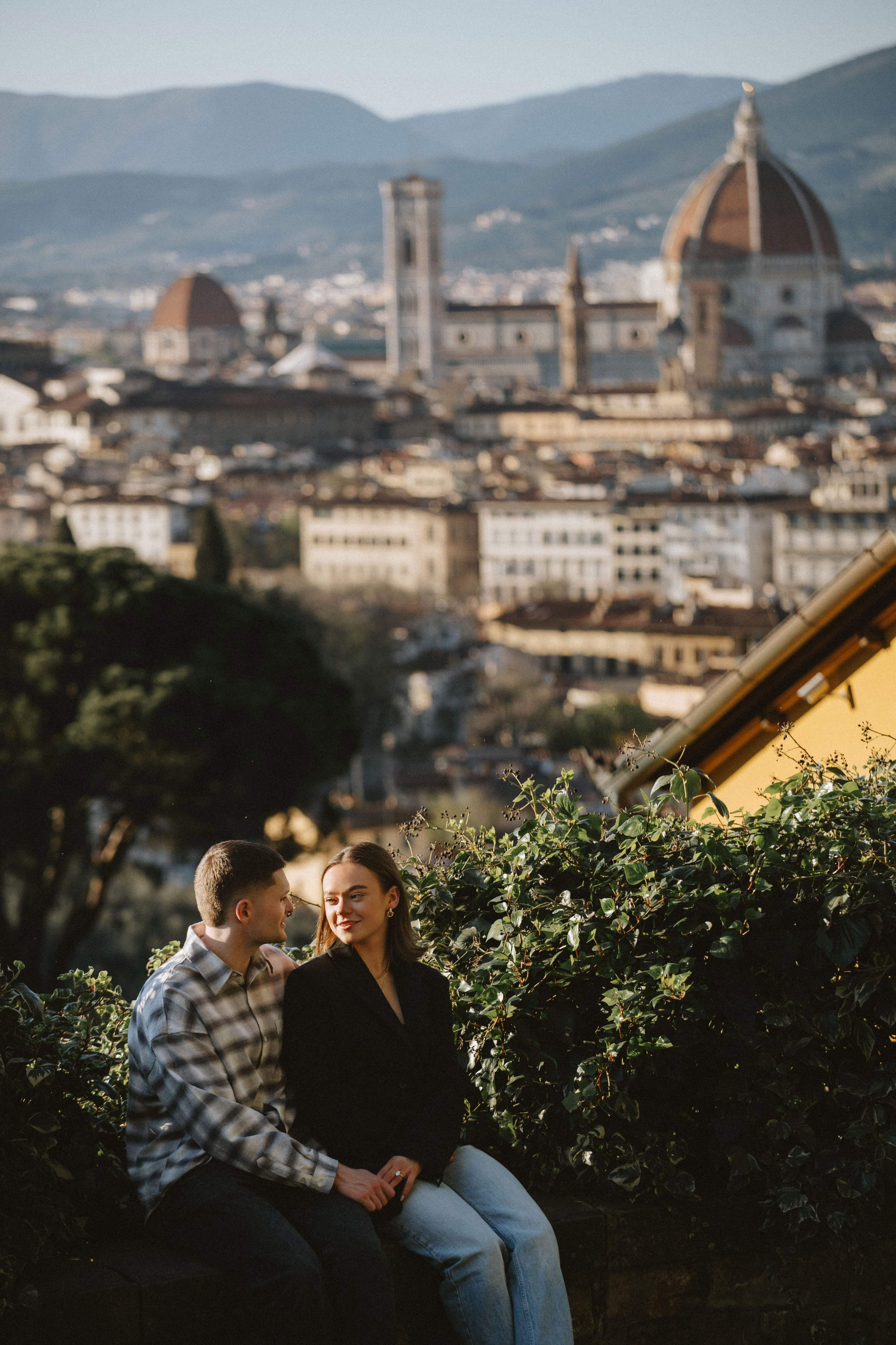 Surprise Proposal Photography at Piazzale Michelangelo | Florence Engagement. Wedding Photographer in Florence, Pisa & Tuscany | Candid & Elegant Photography in Italy