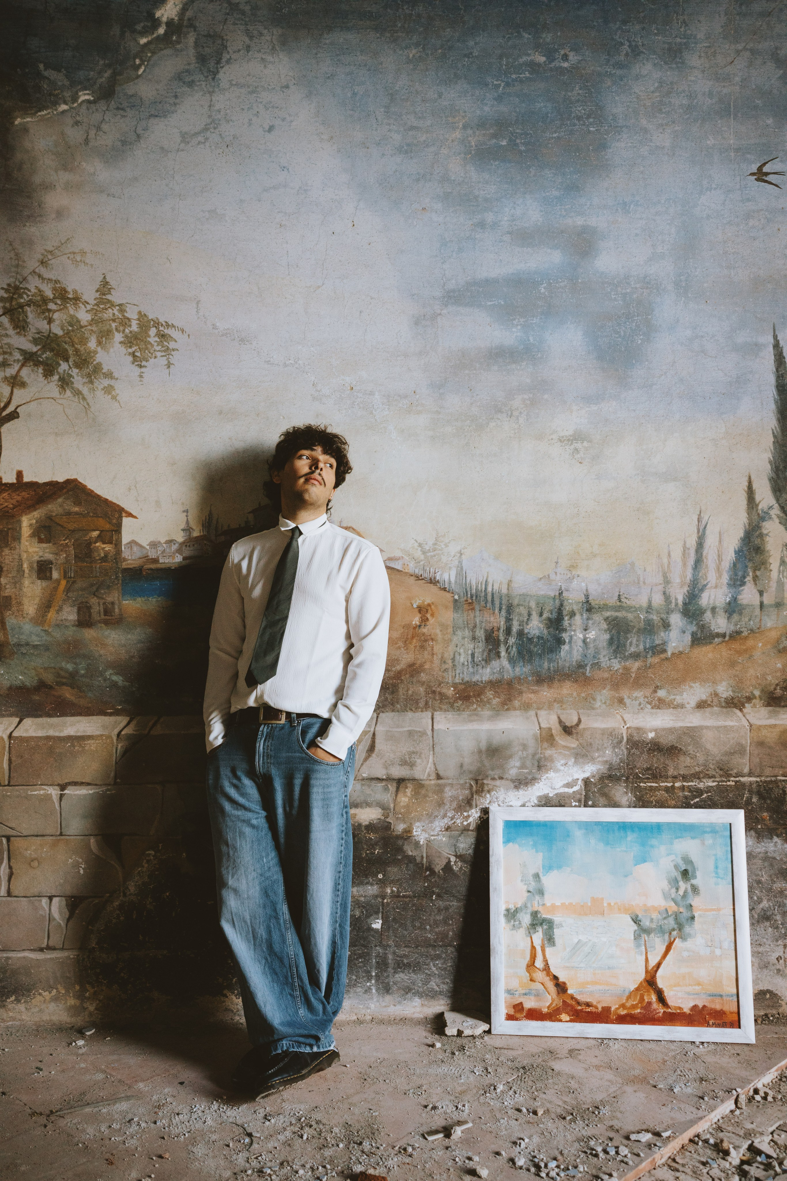 Cinematic Portraits in Prato | Abandoned Villa Musician Session. Wedding Photographer in Florence, Pisa & Tuscany | Candid & Elegant Photography in Italy