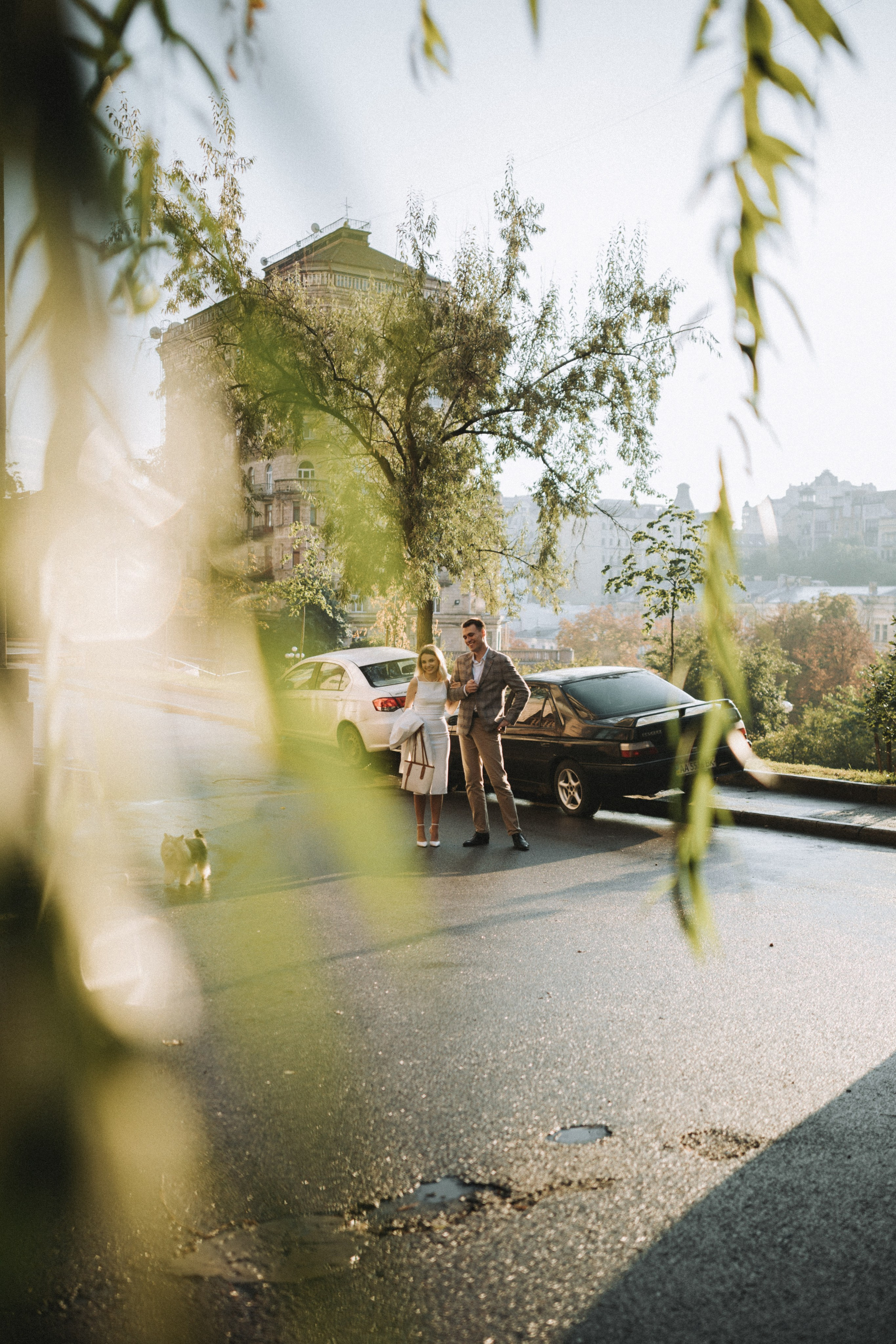 Servizio fotografico di coppia romantico dopo la pioggia - Vlad & Darina. Fotografo di matrimoni a Firenze, Pisa e Toscana | Fotografia spontanea ed elegante in Italia