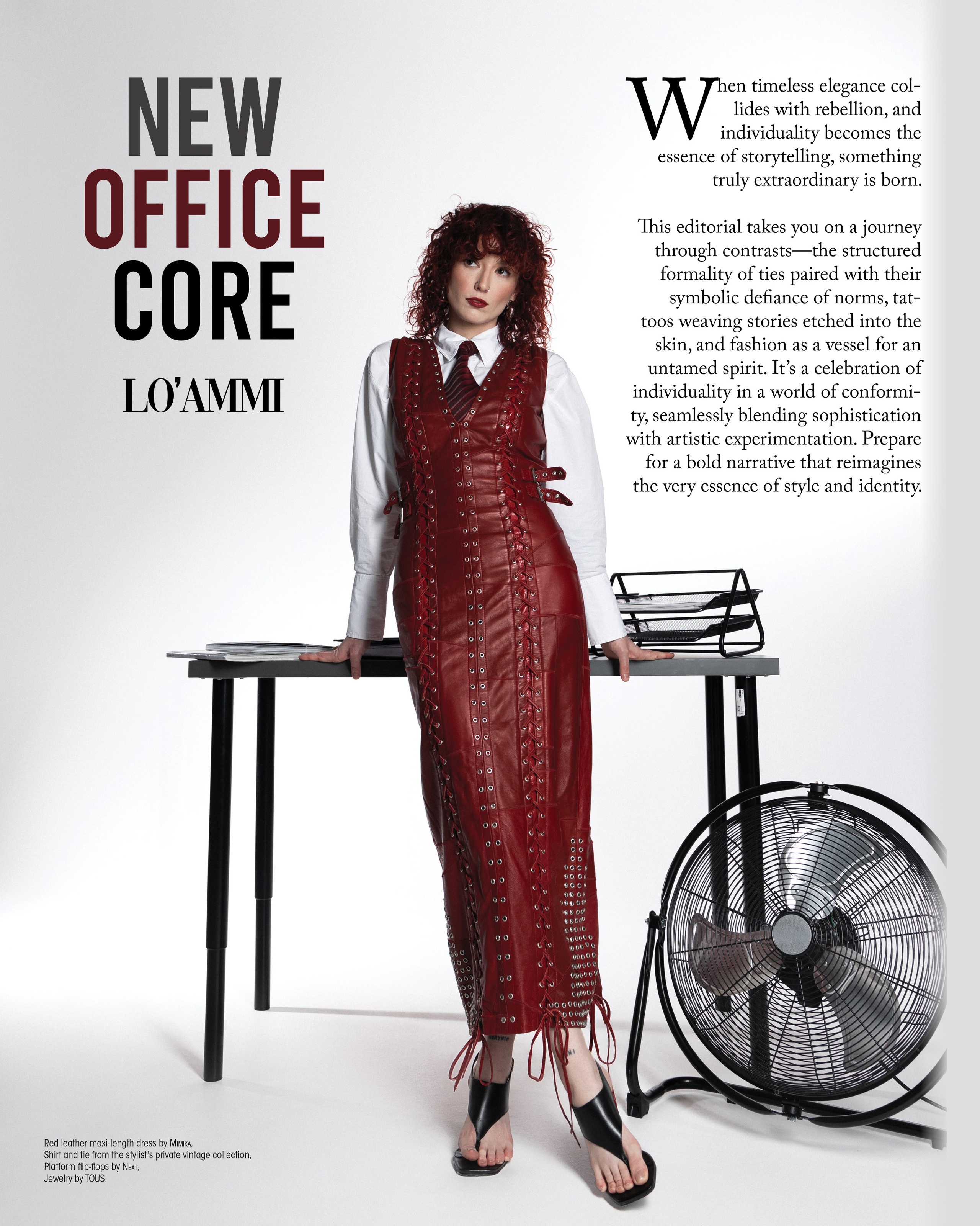 Zdjęcia wykonała Sasha Mudriakova, modelka Maria Kolenda, makijaż Oktawia Kropidłowska. W stylizacjach wykorzystałam upcykling, vintage in polskie marki - Mimika Leather Designer, Wild Black Wood, Rest Factory oraz biżuterię marki TOUS