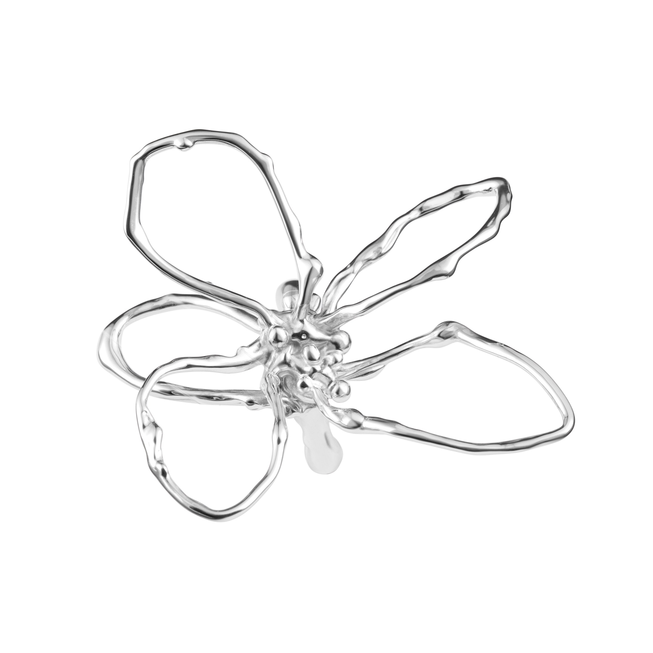 Professional product photographer Europe — sterling silver ring shot on white background