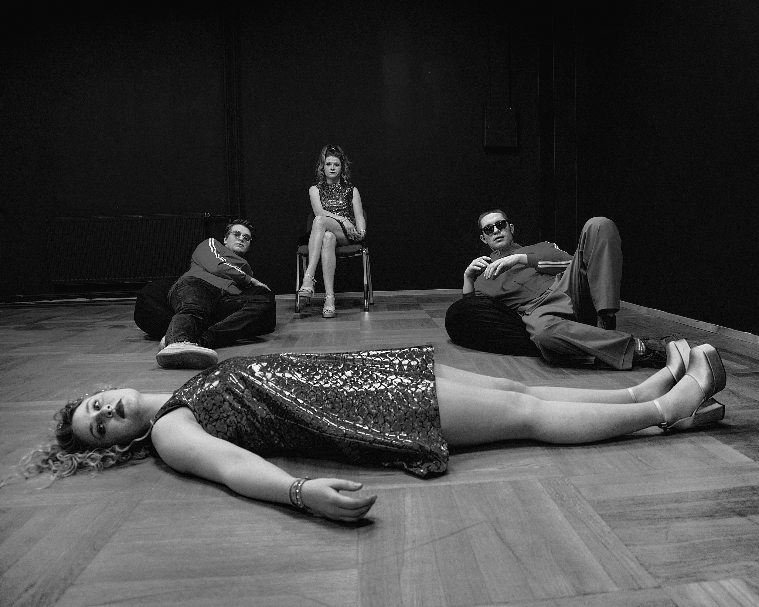 inematic promotional photography for Theater stage play, showcasing high-impact visual storytelling.